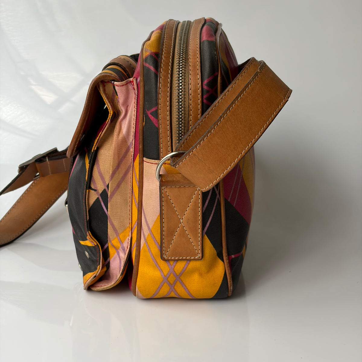 Christian Dior by John Galliano 2004 Golf Collection Harlequin Bag