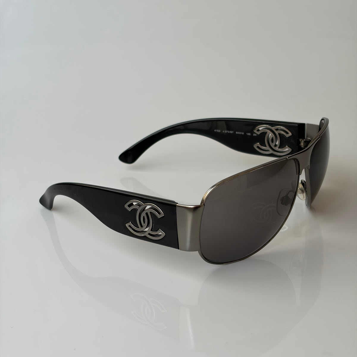 Chanel Logo Aviator Sunglasses