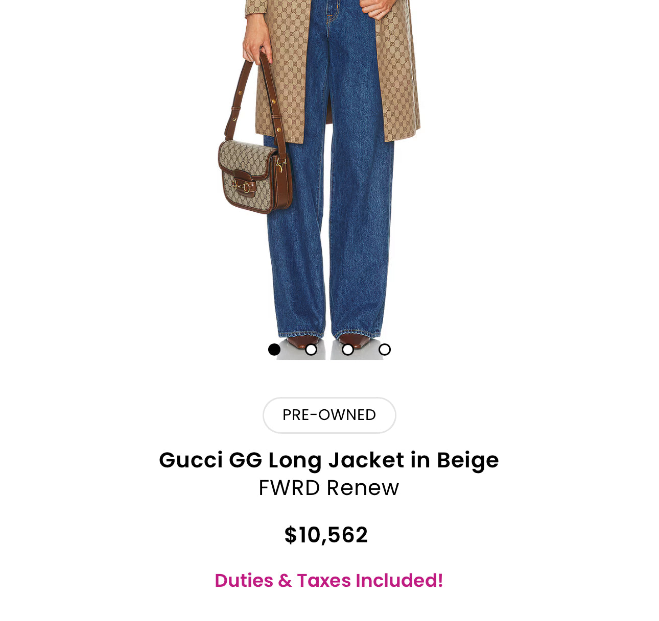Gucci by Tom Ford F/W 2000 Monogram Coat