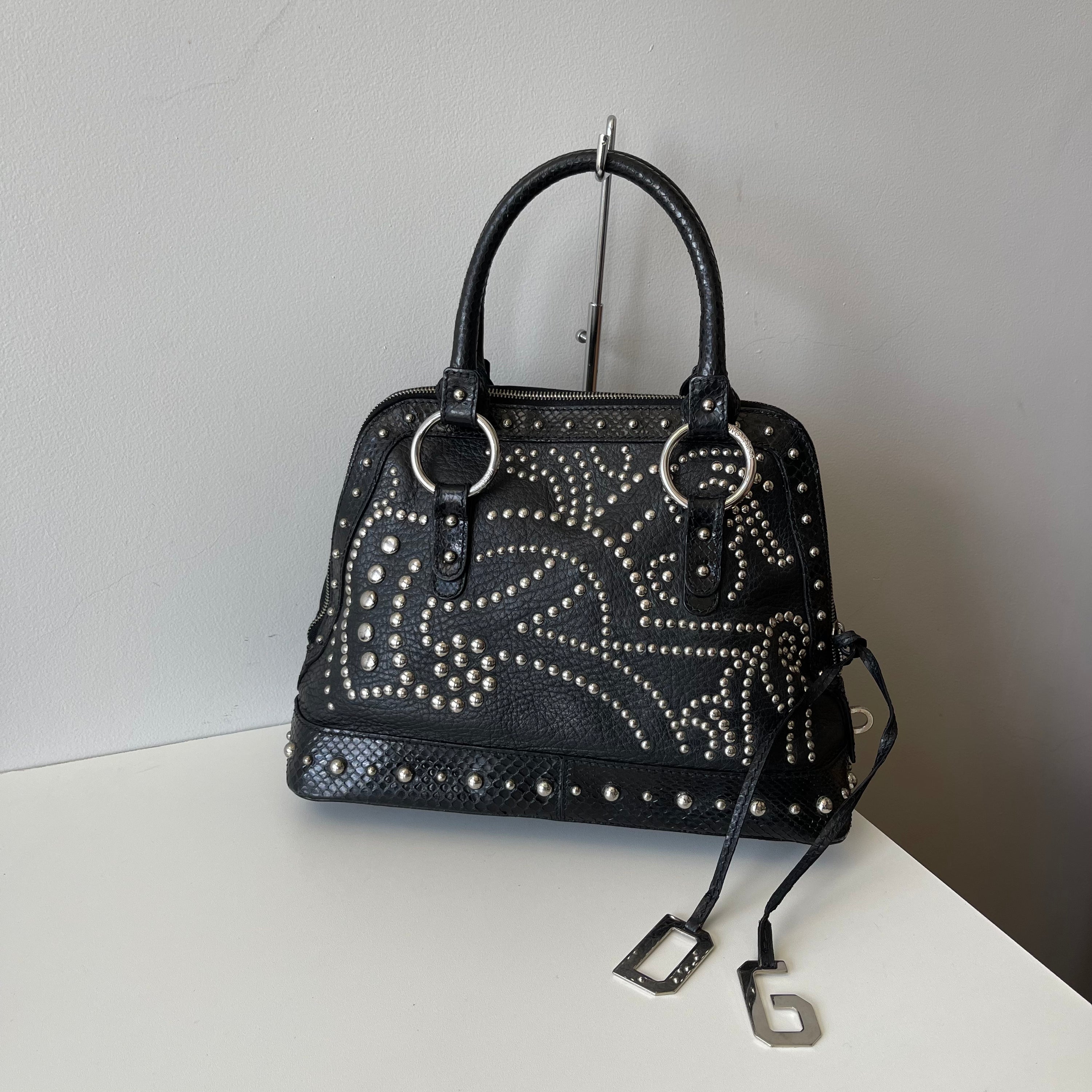 Dolce & Gabbana Studded Python Bag