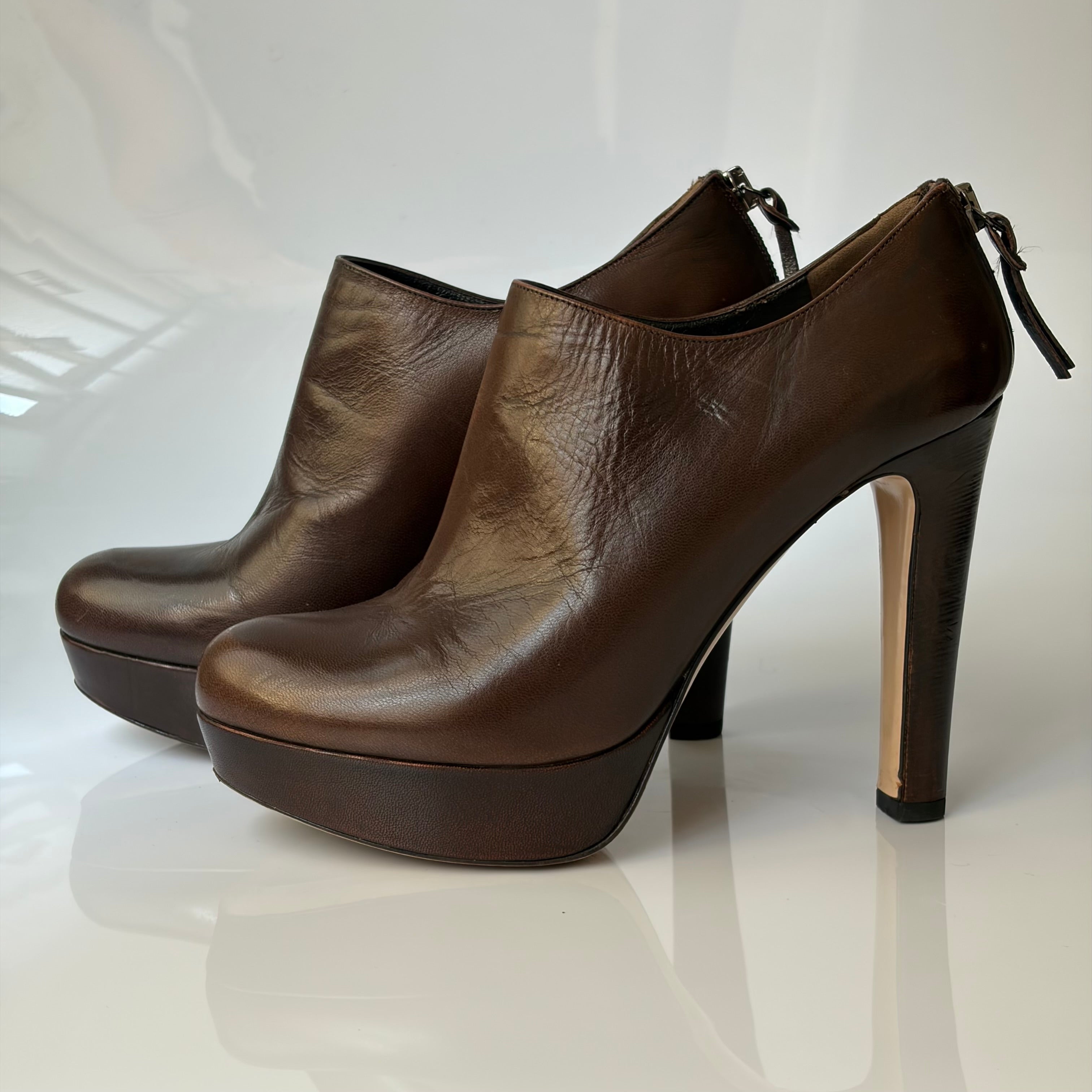 Miu Miu Brown Leather Pumps