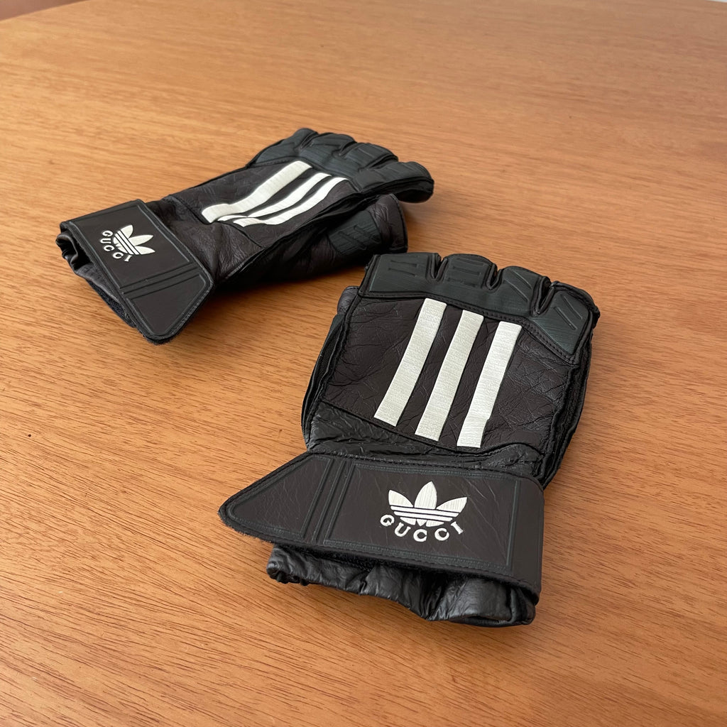 Gucci x Adidas Leather Gloves Bicolor