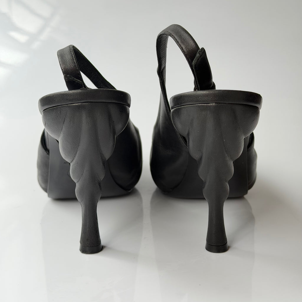 Chanel Leather Slingback Pumps