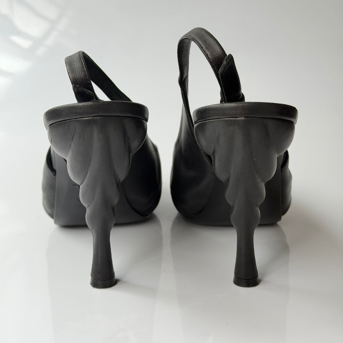 Chanel Leather Slingback Pumps