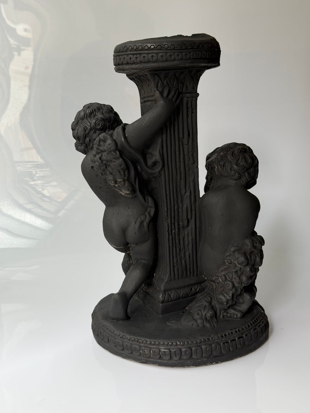 Base para Luminária “Putti” em Gesso (ENVIO APENAS SP CAPITAL)