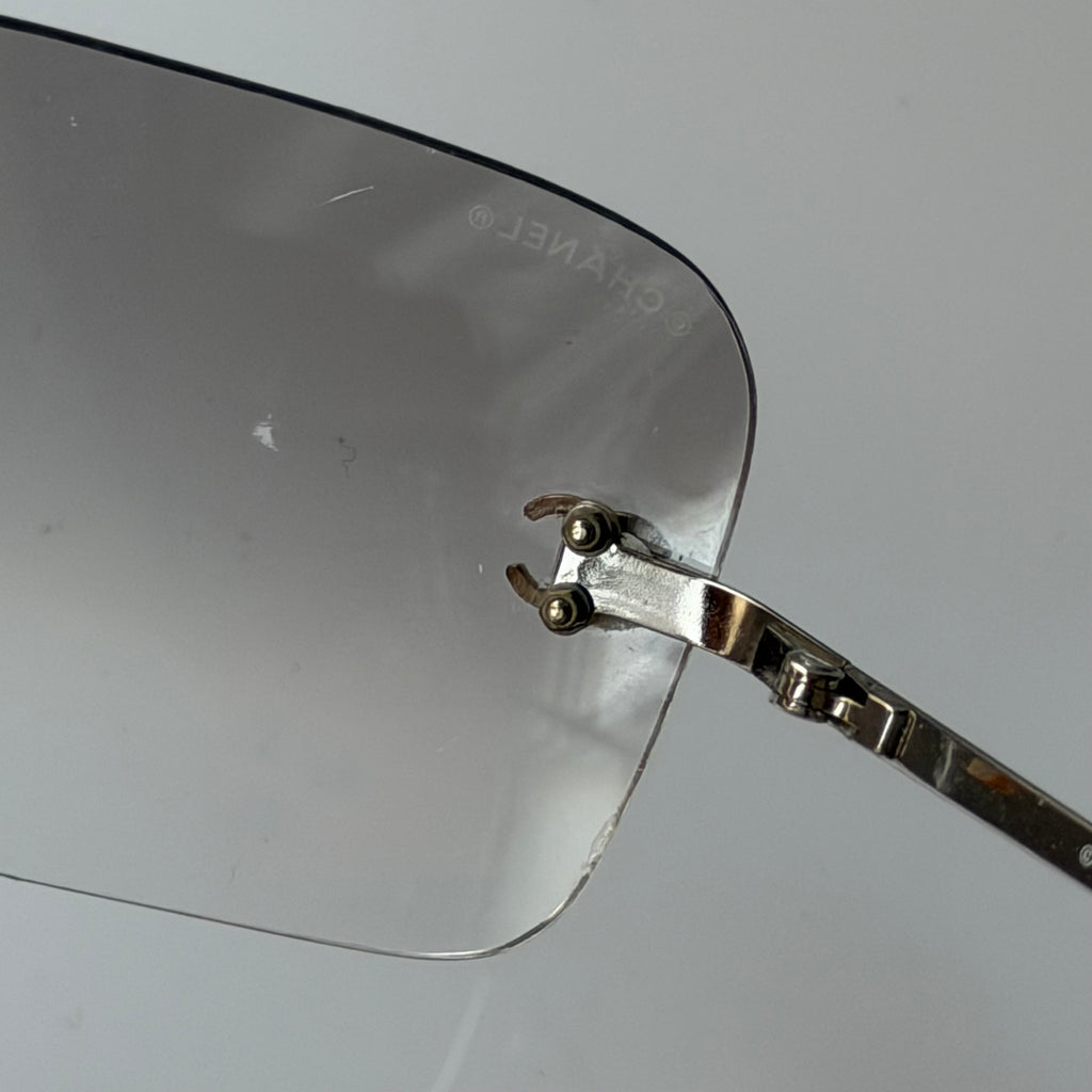 Chanel 2000s Clear Sunglasses