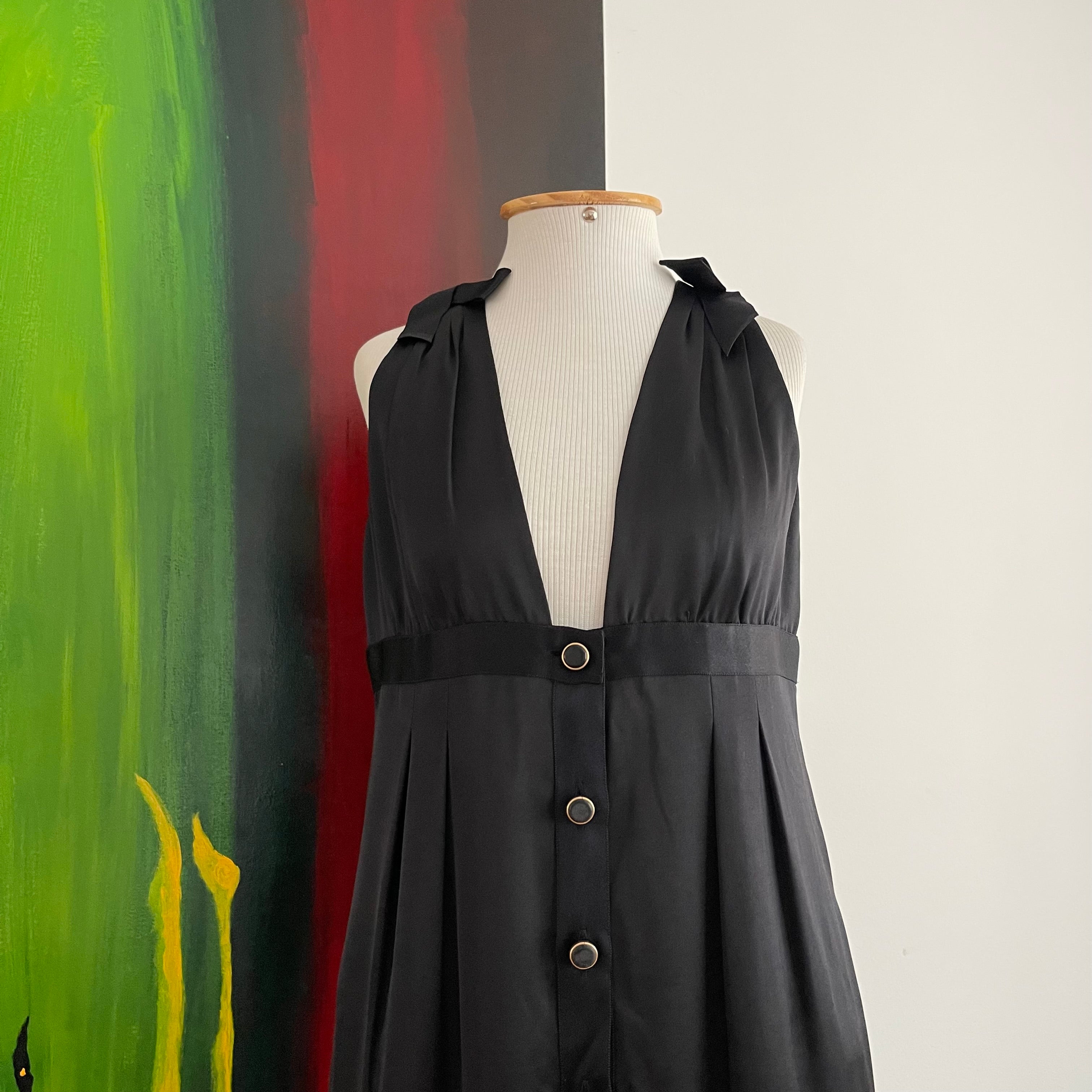 Chanel F/W 2007 Black Silk Dress