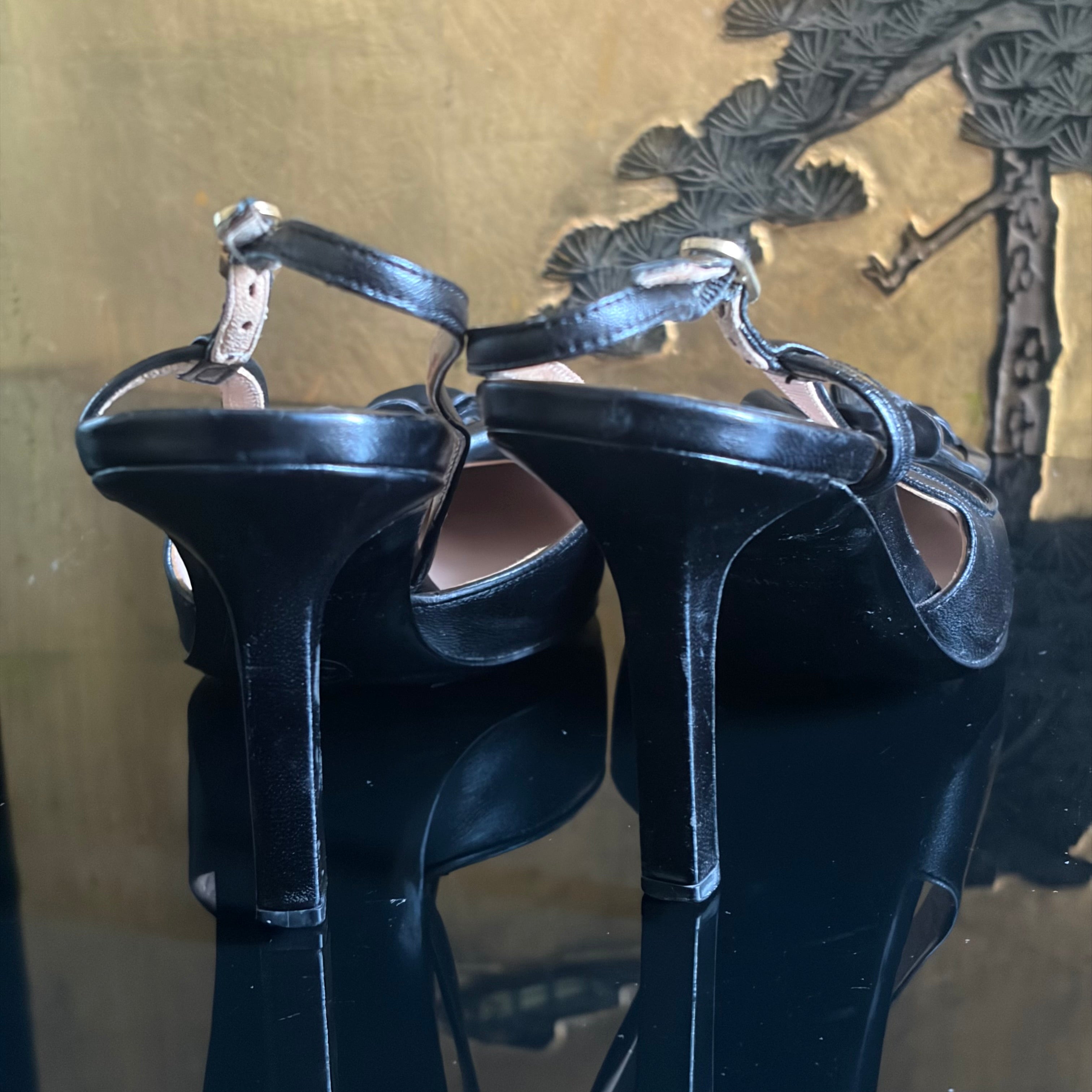 Chanel Slingback Camellia Heels