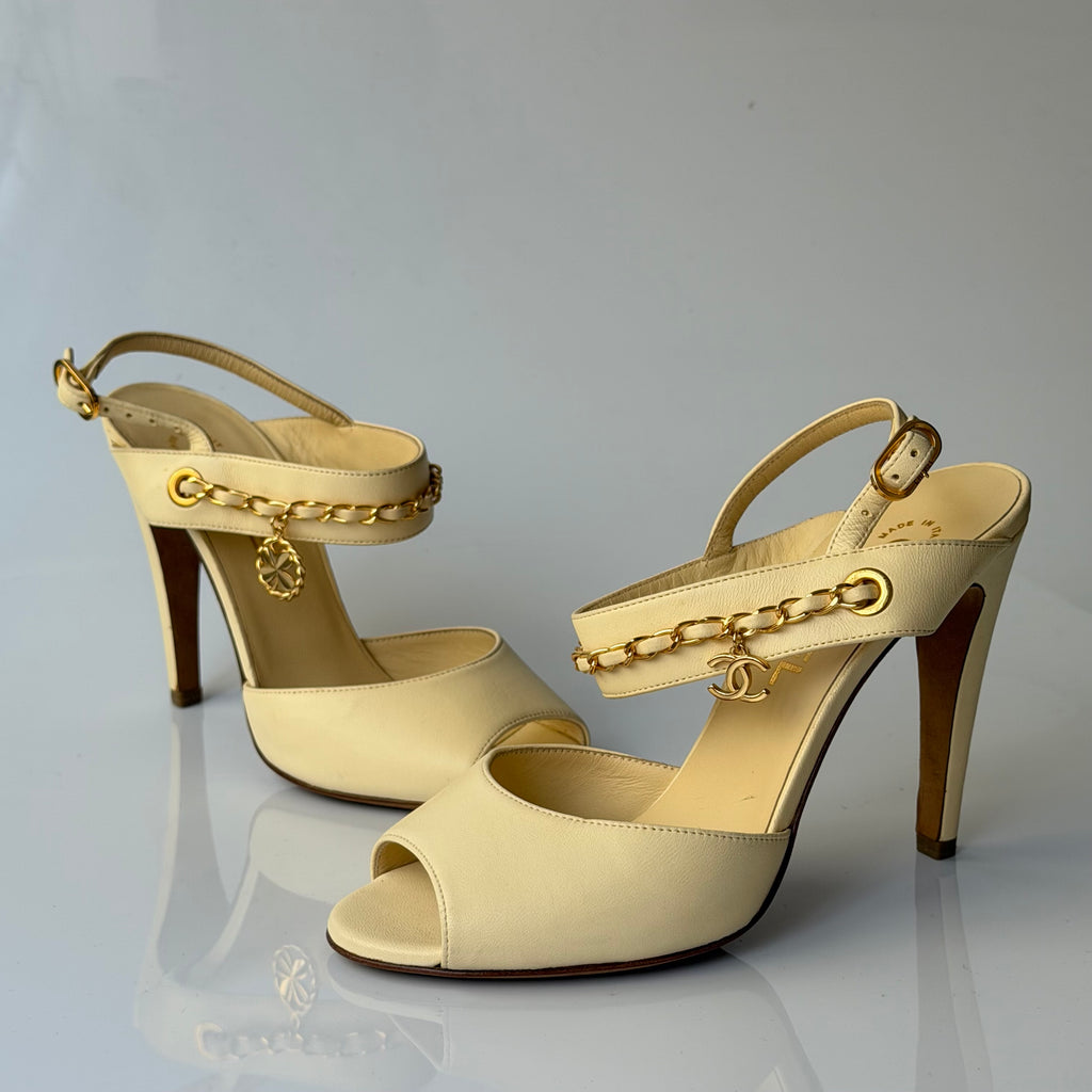 Chanel Charms Logo Sandals