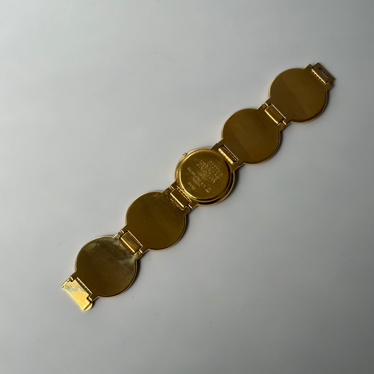 Gianni Versace Signature G10 Gold-Plated Medusa Coin Watch Bracelet