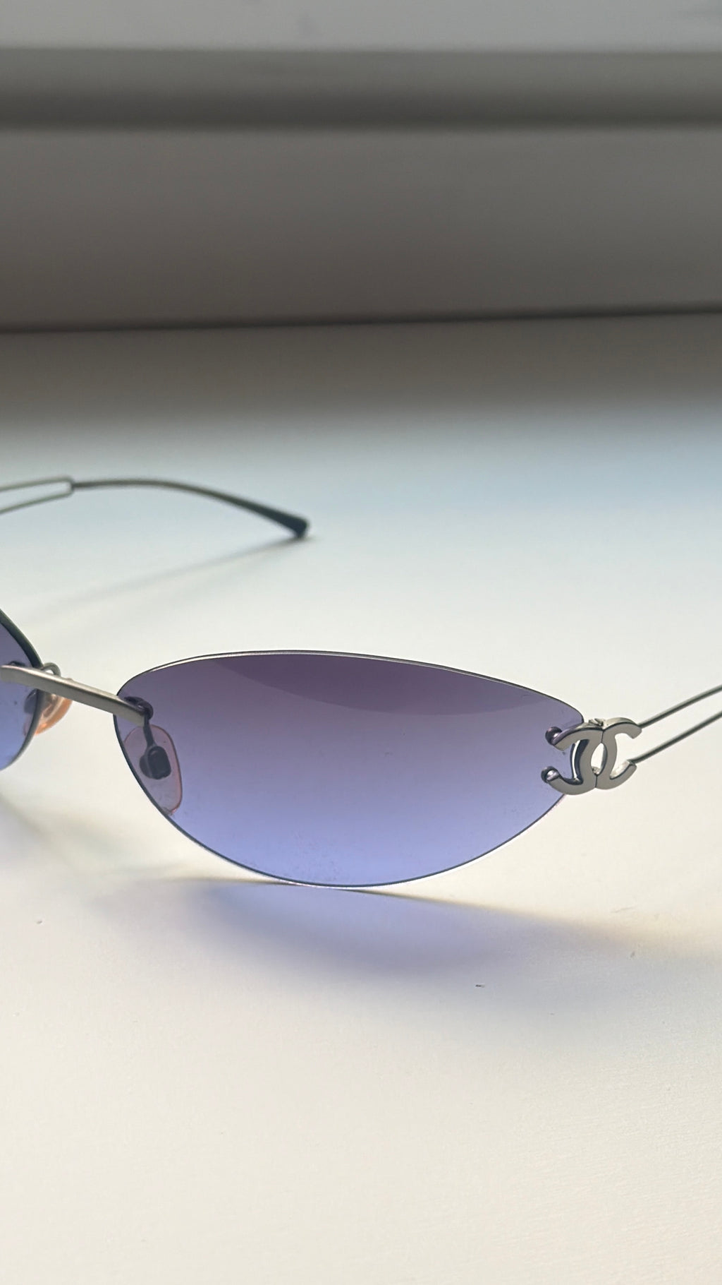 Chanel 2000s 4049 Purple Sunglasses