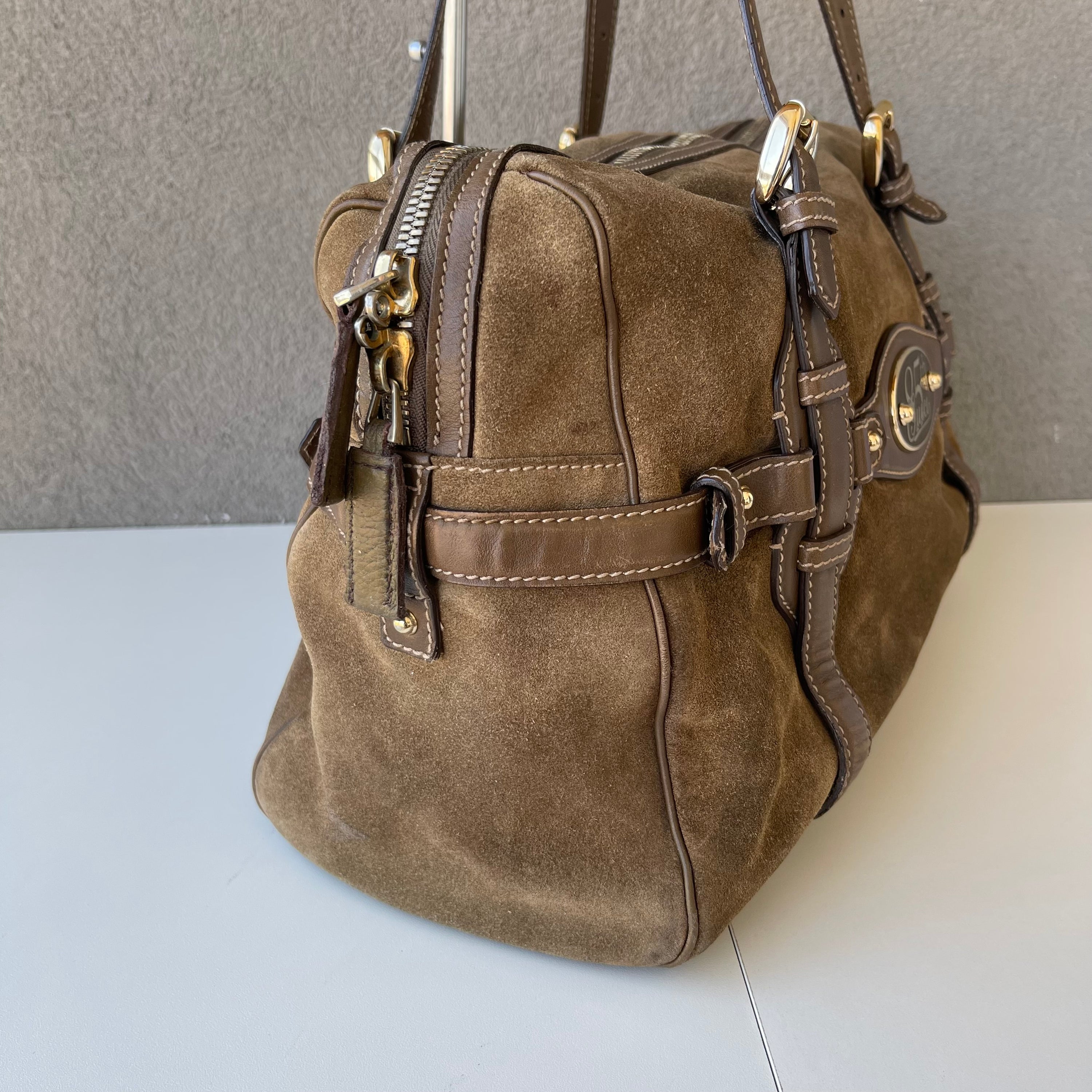 Gucci 85th Anniversary Suede Horsebit Bag