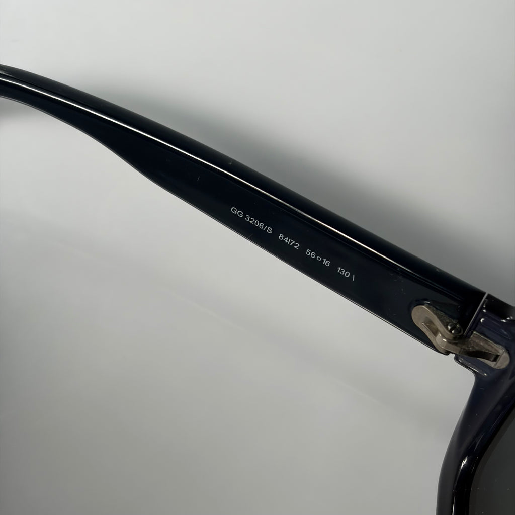 Gucci Vintage Monogram Blue Sunglasses