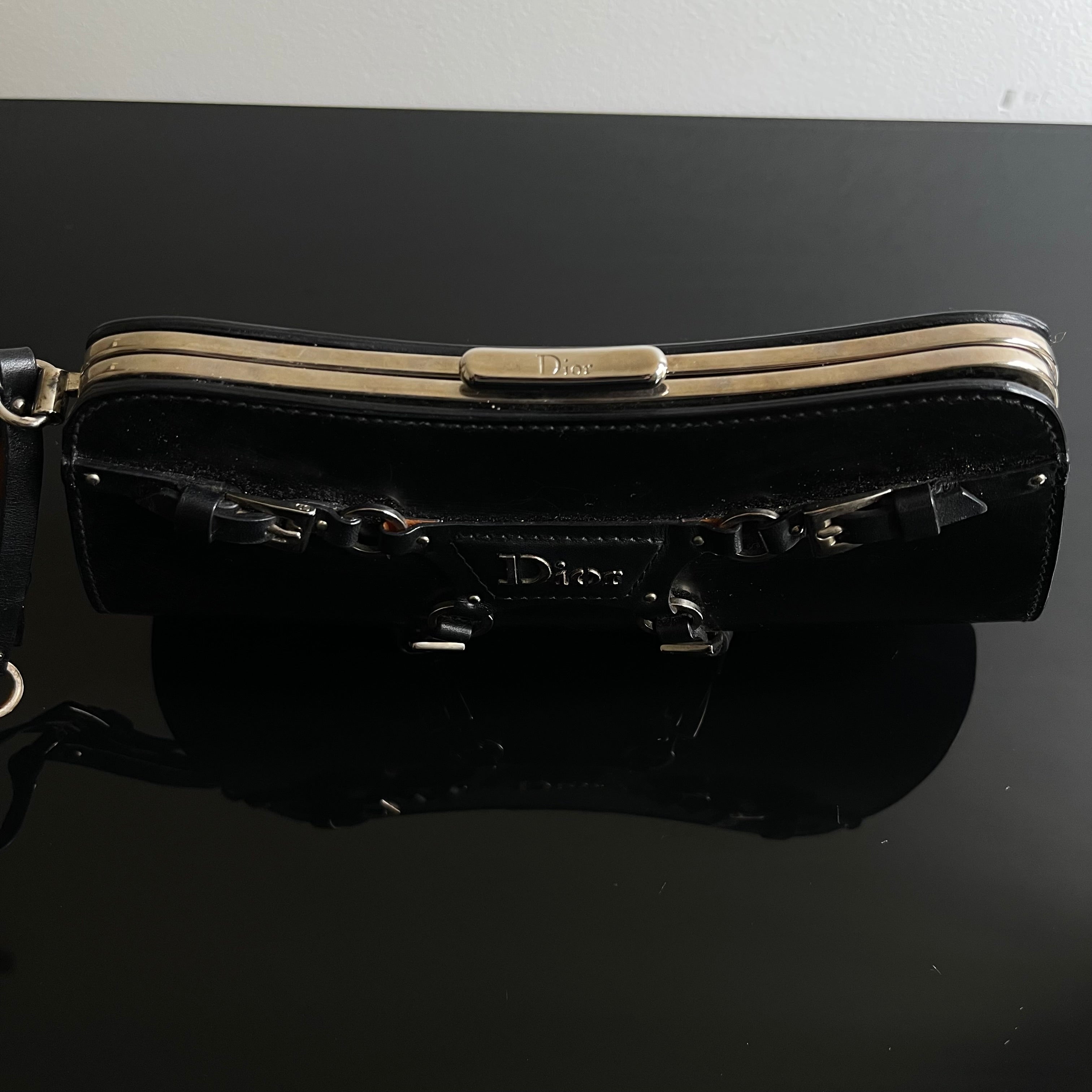 Christian Dior Vintage John Galliano Hardcore Harness Wristlet Clutch Bag