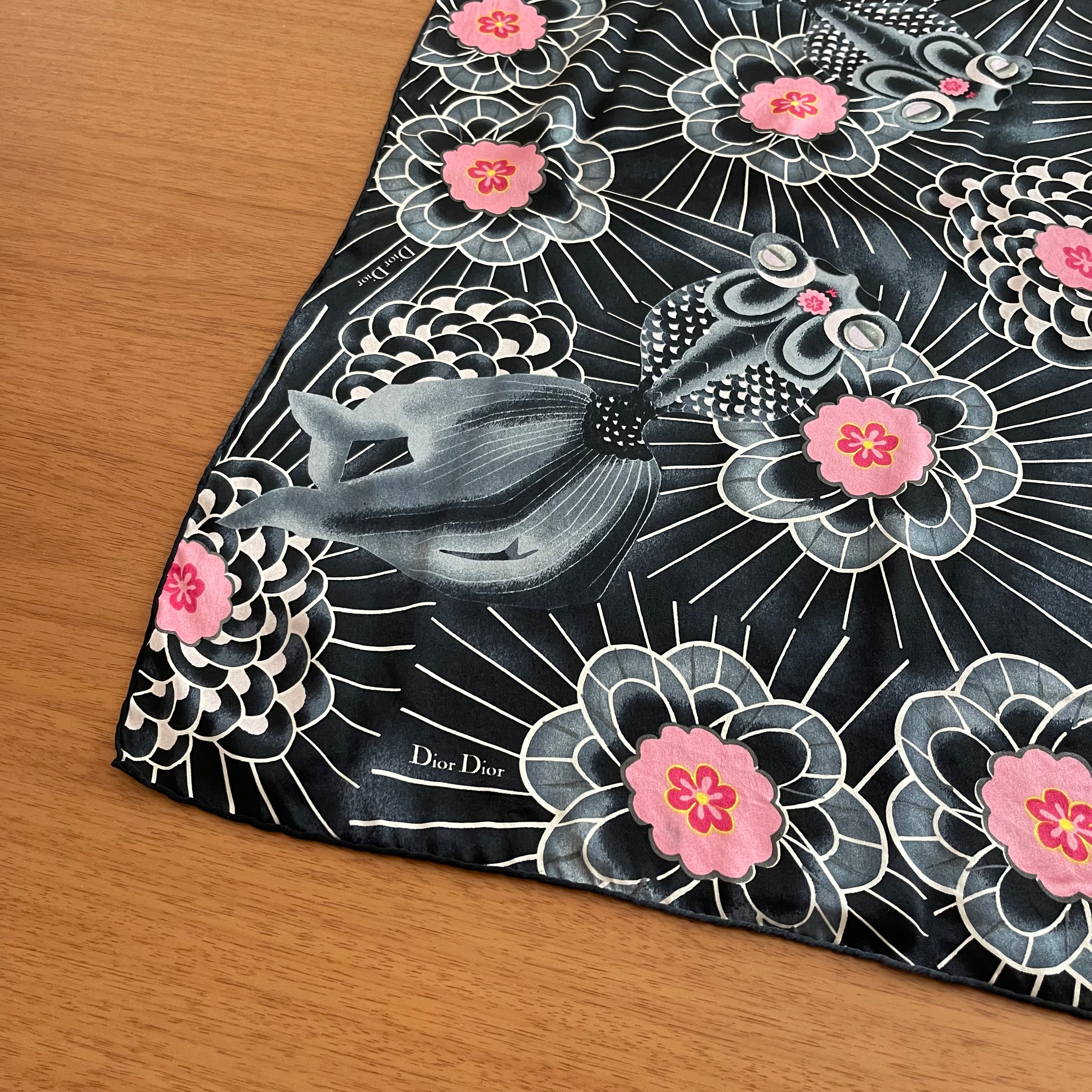 Christian Dior Koi Silk Scarf