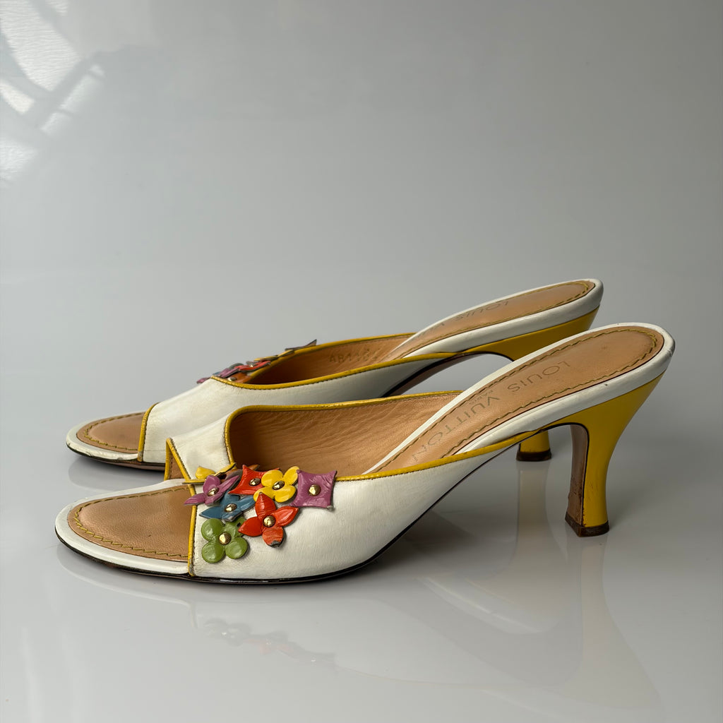 Louis Vuitton Multicolor Floral Heels