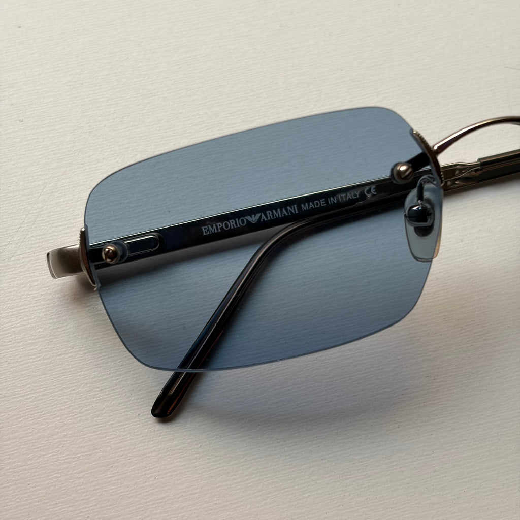 Vintage Armani Blue Squared Sunglasses