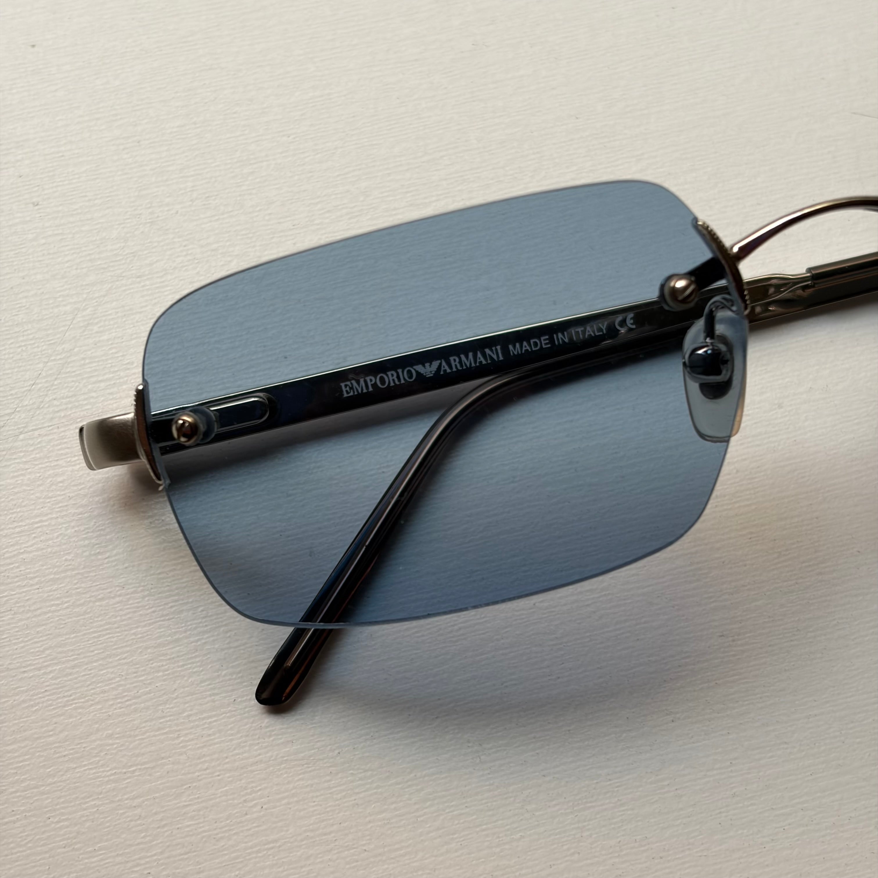 Vintage Armani Blue Squared Sunglasses