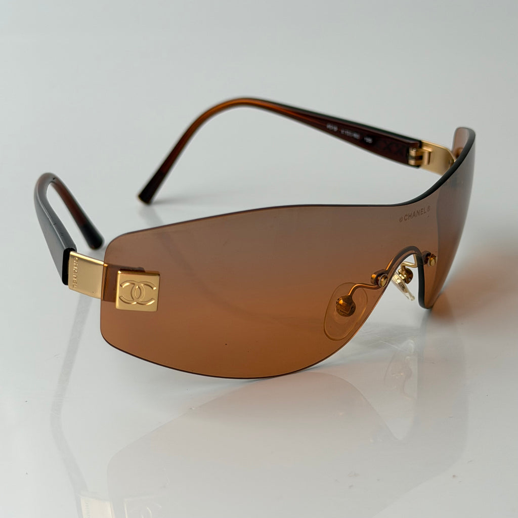 Chanel 2000s Orange Sunglasses