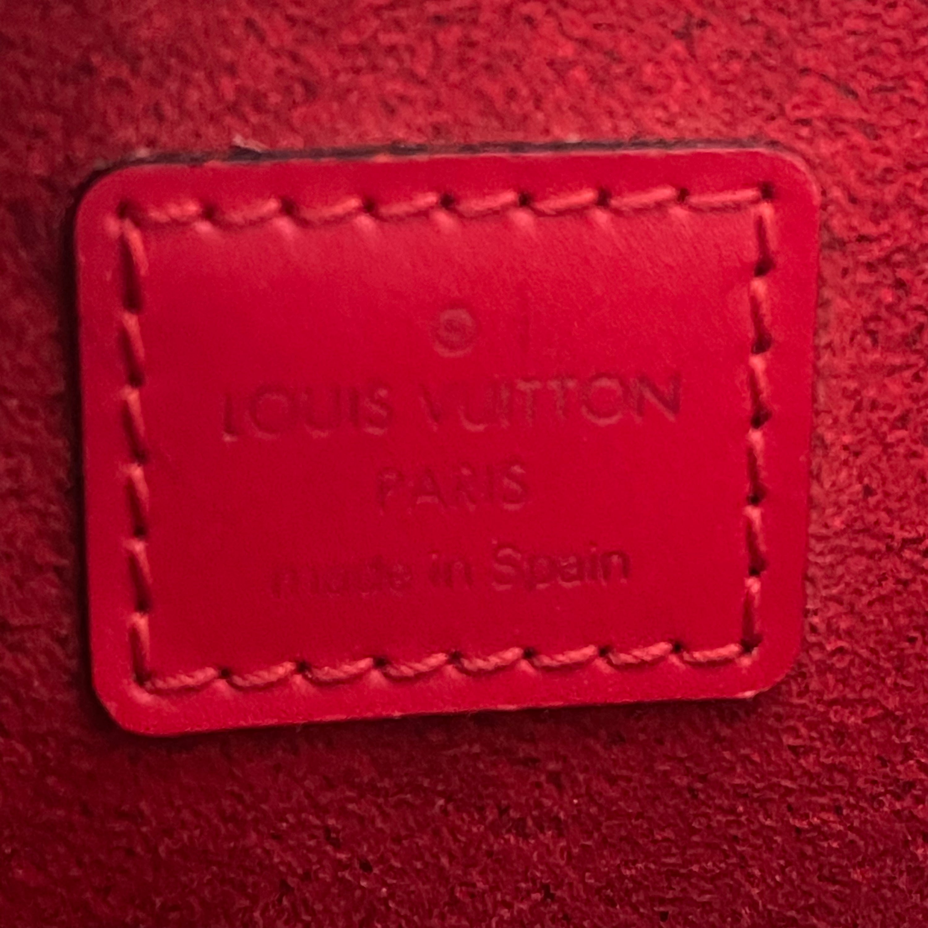 Louis Vuitton Cherry Red Epi Voltaire Bag