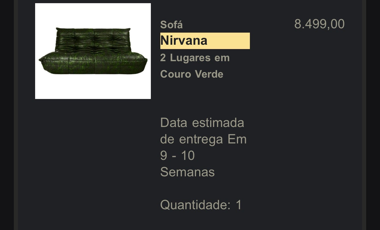 Sofá Togo Nirvana (APENAS SP CAPITAL)