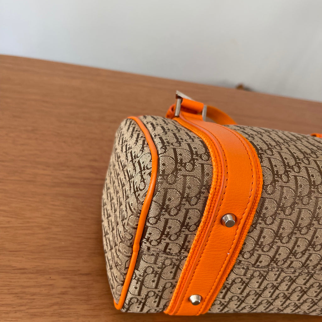 Christian Dior Small Boston Canvas  Diorissimo