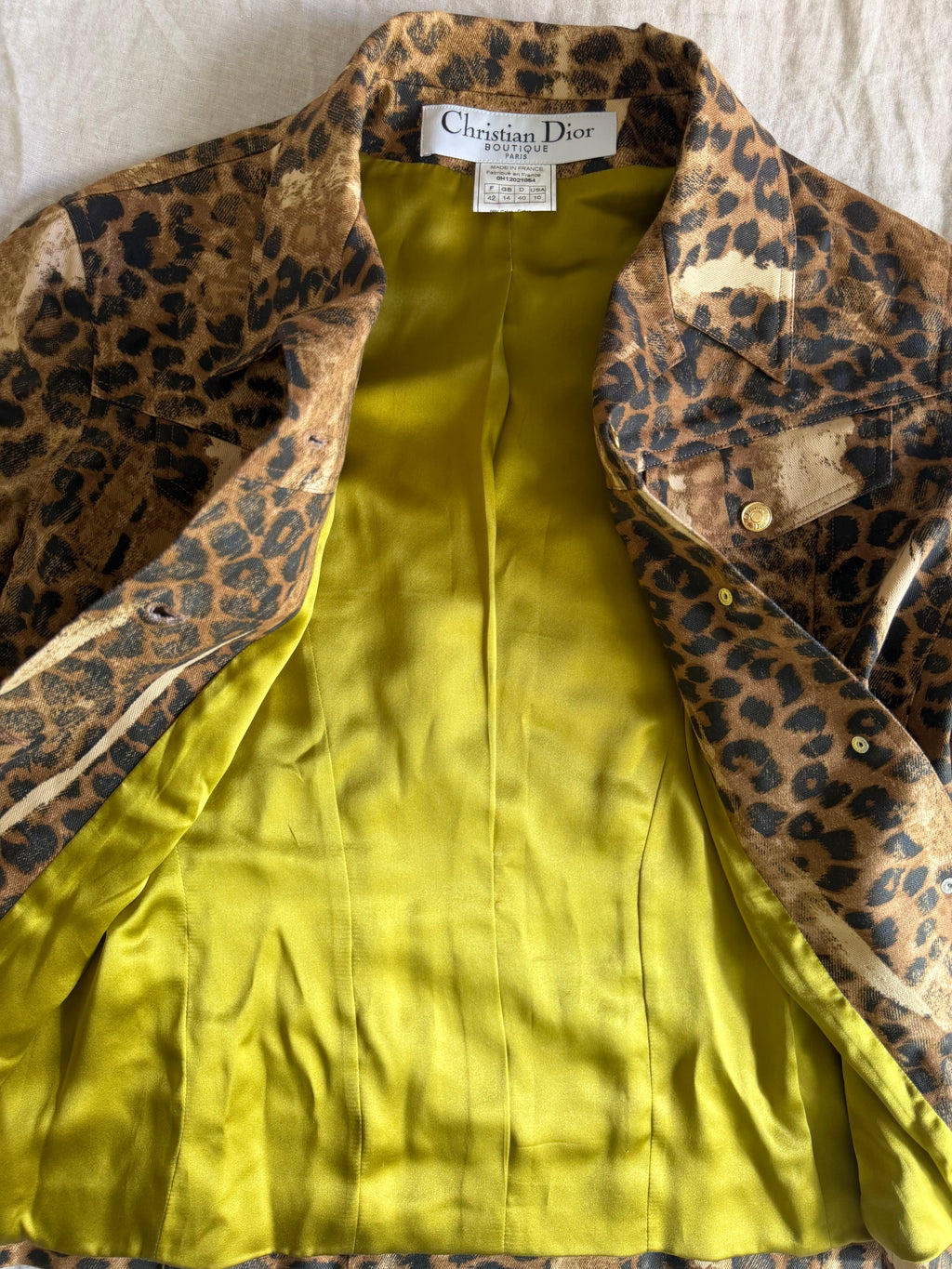 Christian Dior by John Galliano S/S 2000  Leopard Jacket