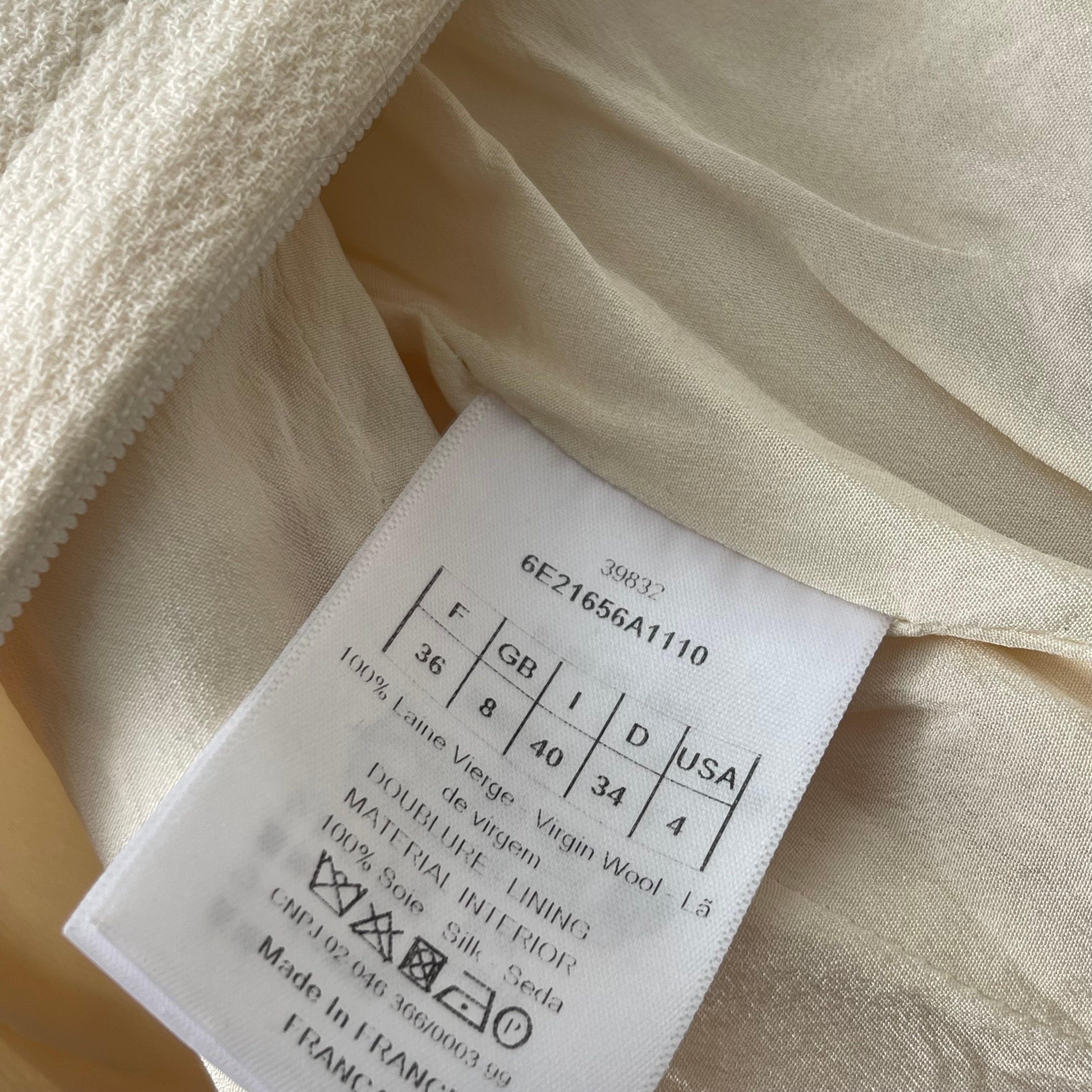 Christian Dior Off White Dress