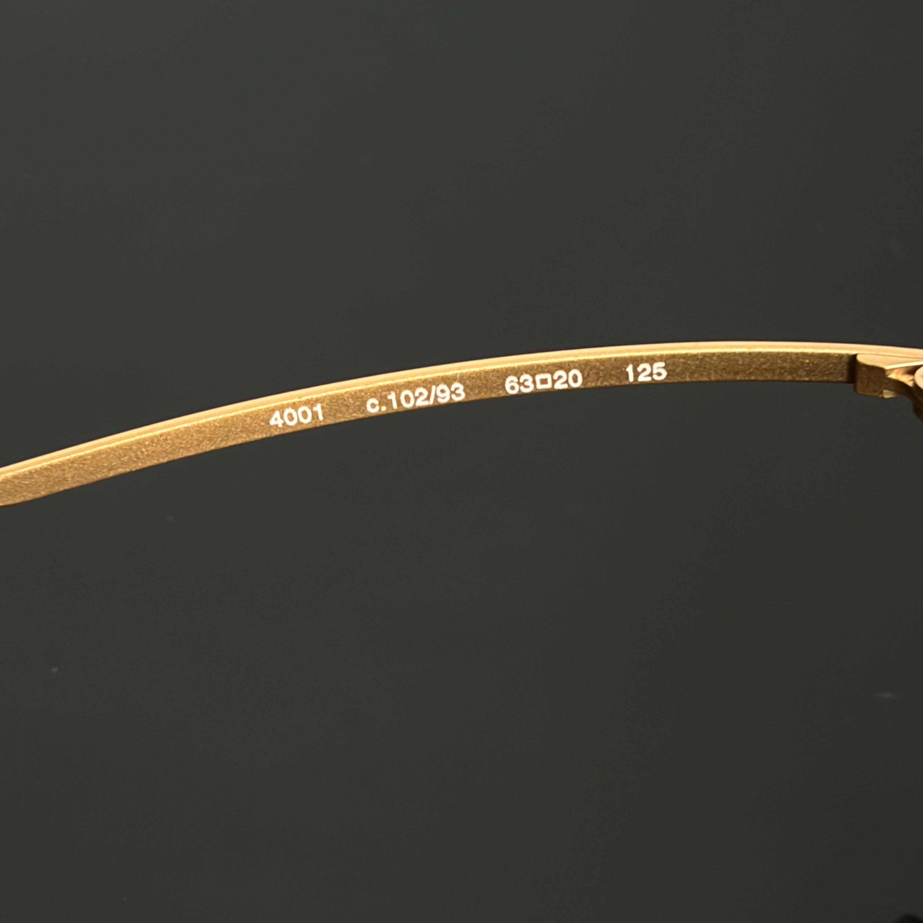 Chanel S/S 2000 4001 Golden Sunglasses