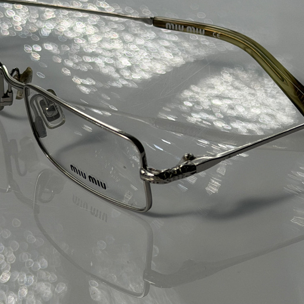 Miu Miu Silver Glasses