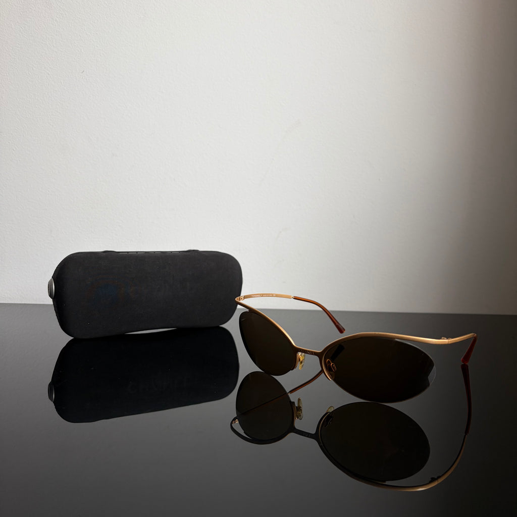 Chanel S/S 2000 4001 Golden Sunglasses