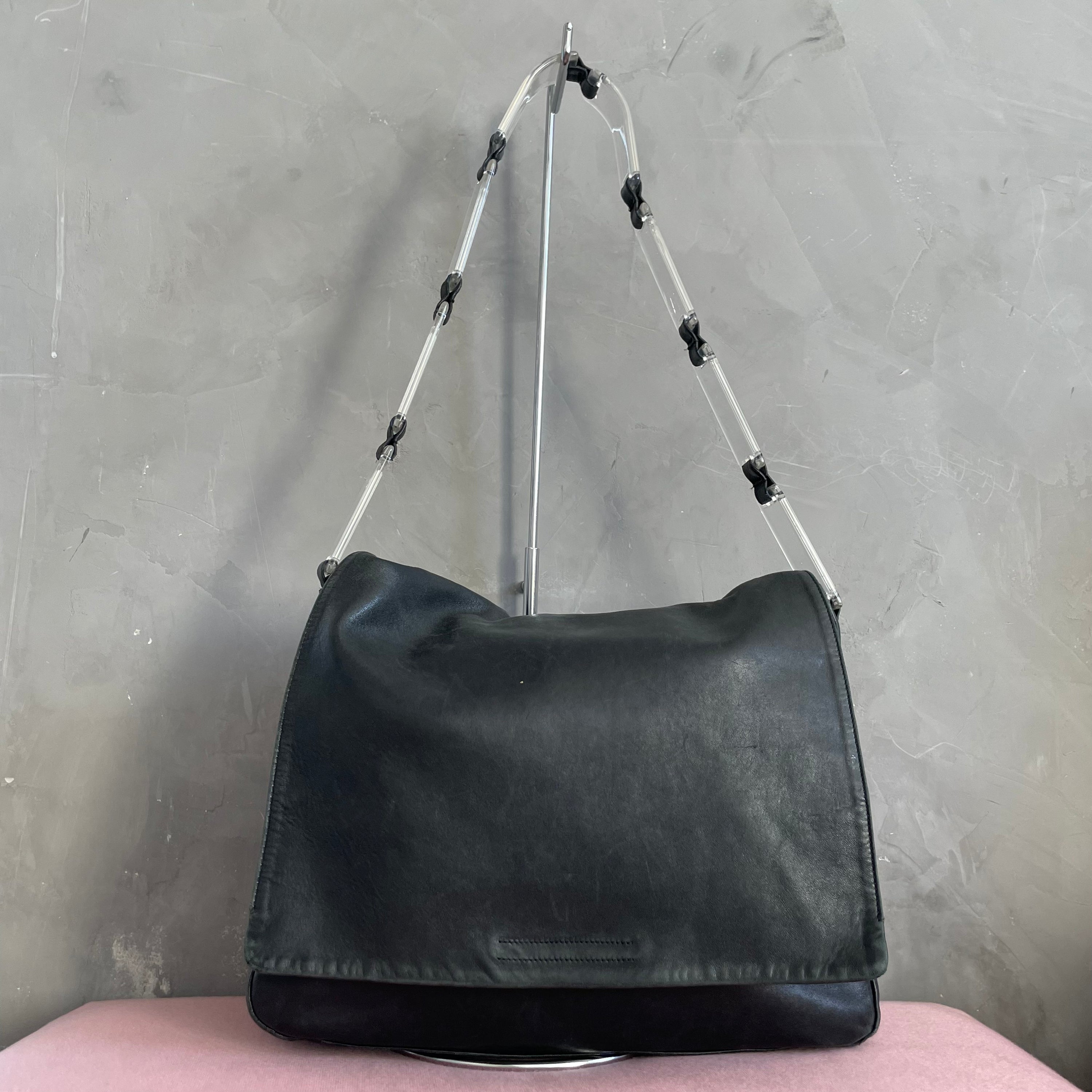Prada Leather Acrylic Shoulder Bag
