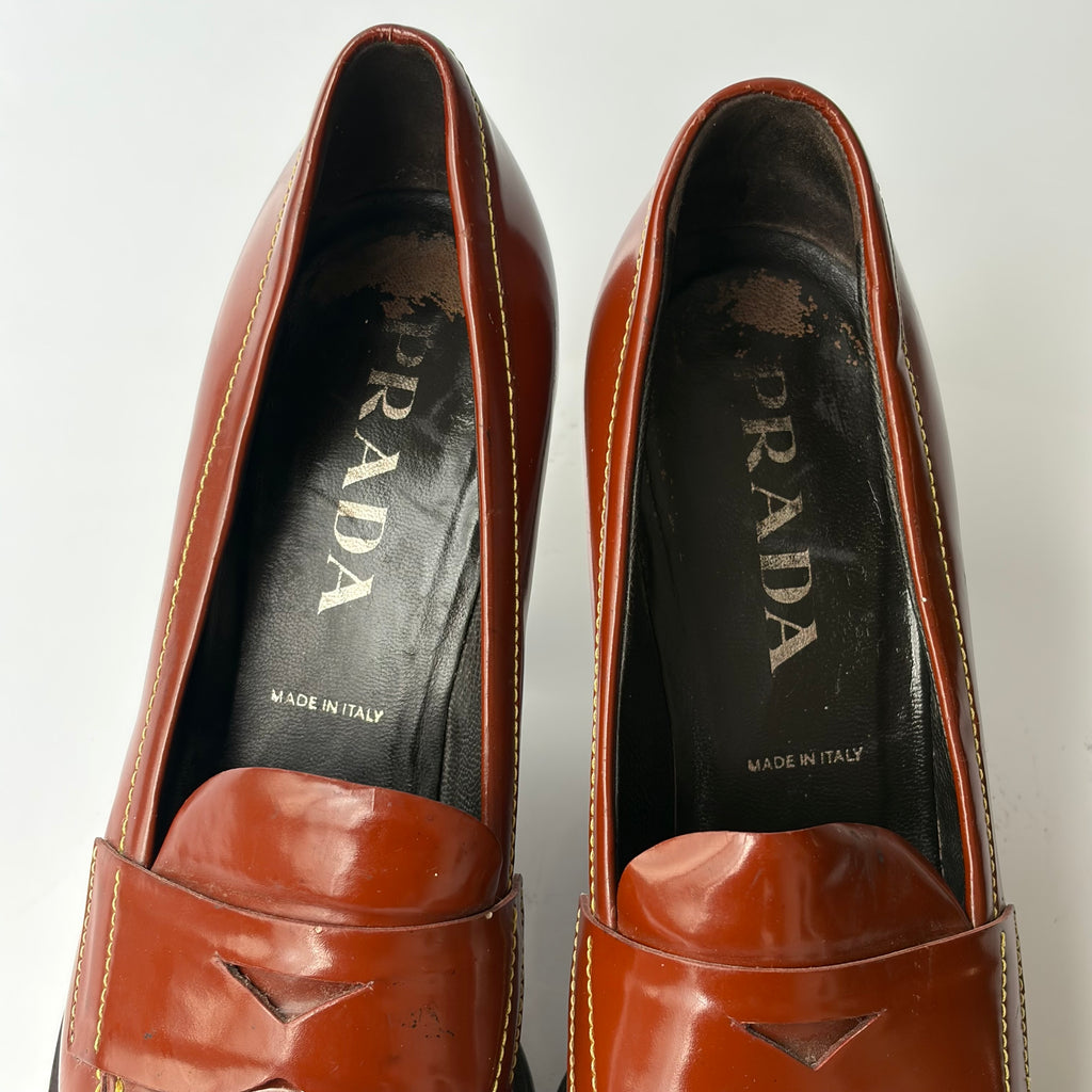 Prada Penny Loafer Pumps