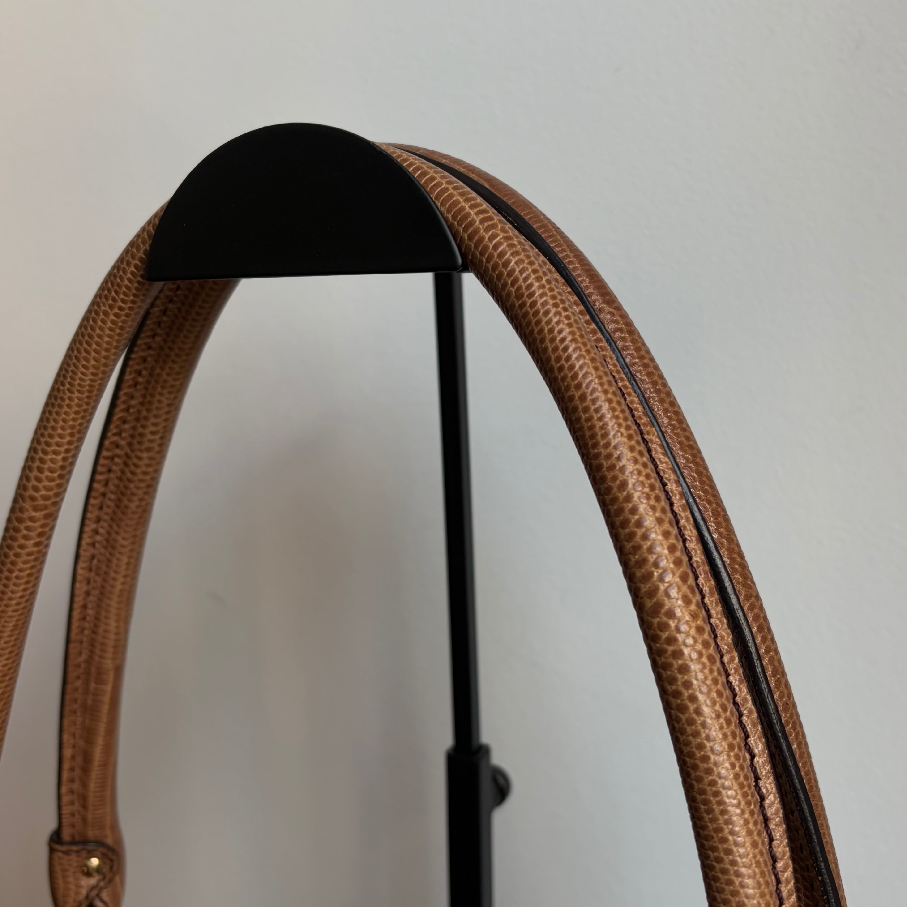 Fendi 2000s Large Lizard-Trimmed Zucca Chef Tote