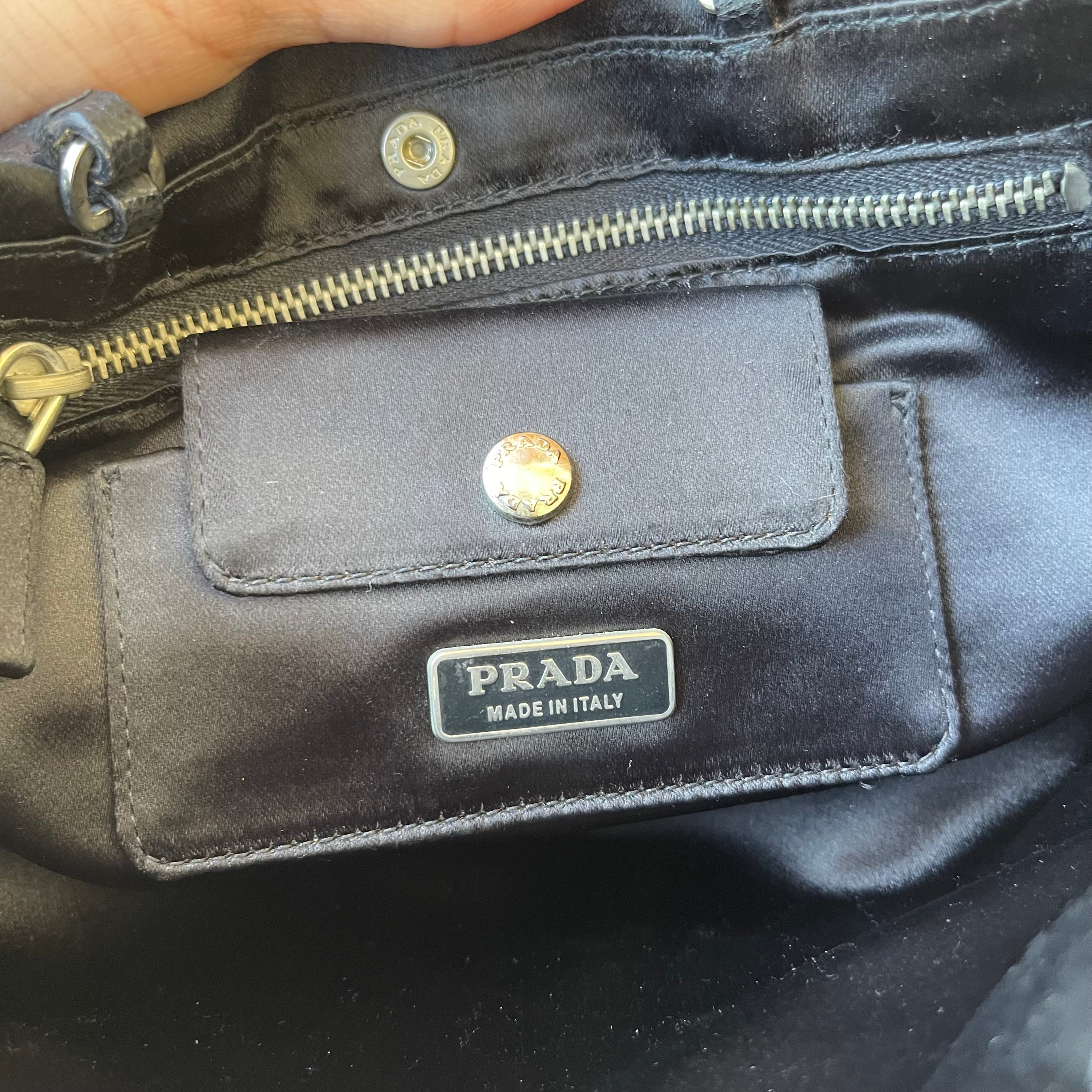 Prada Mini Satin Tote Bag