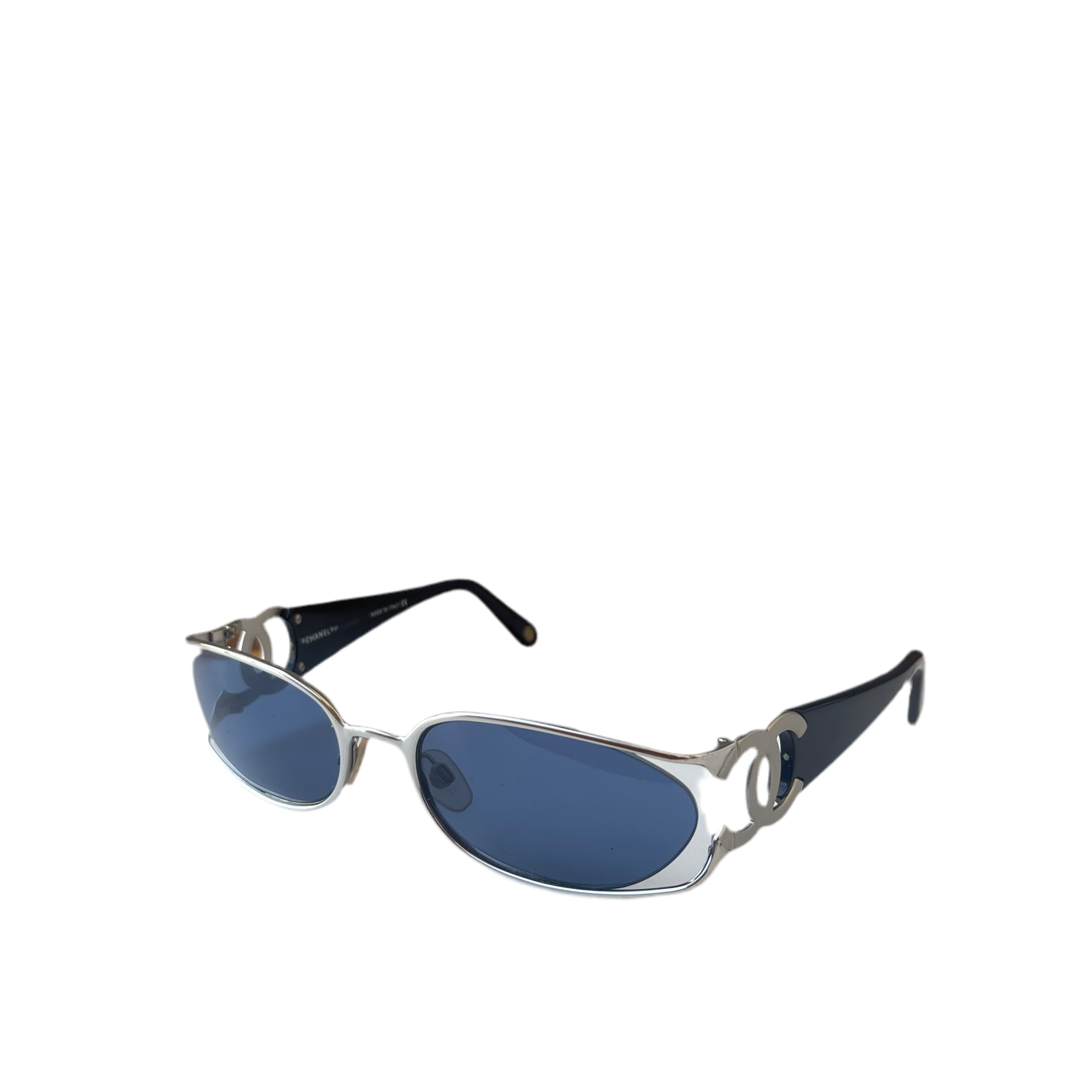 Chanel 90s Blue Sunglasses