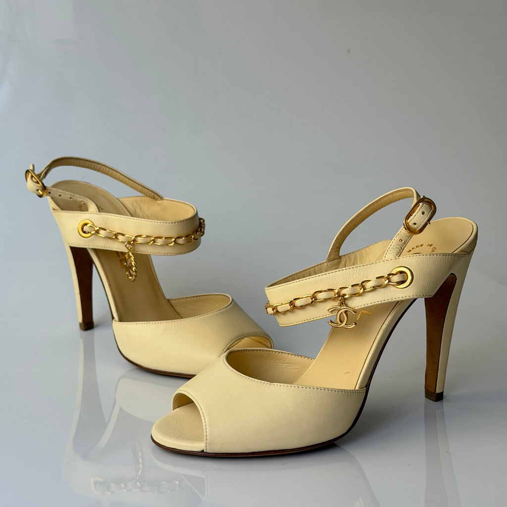 Chanel Charms Logo Sandals