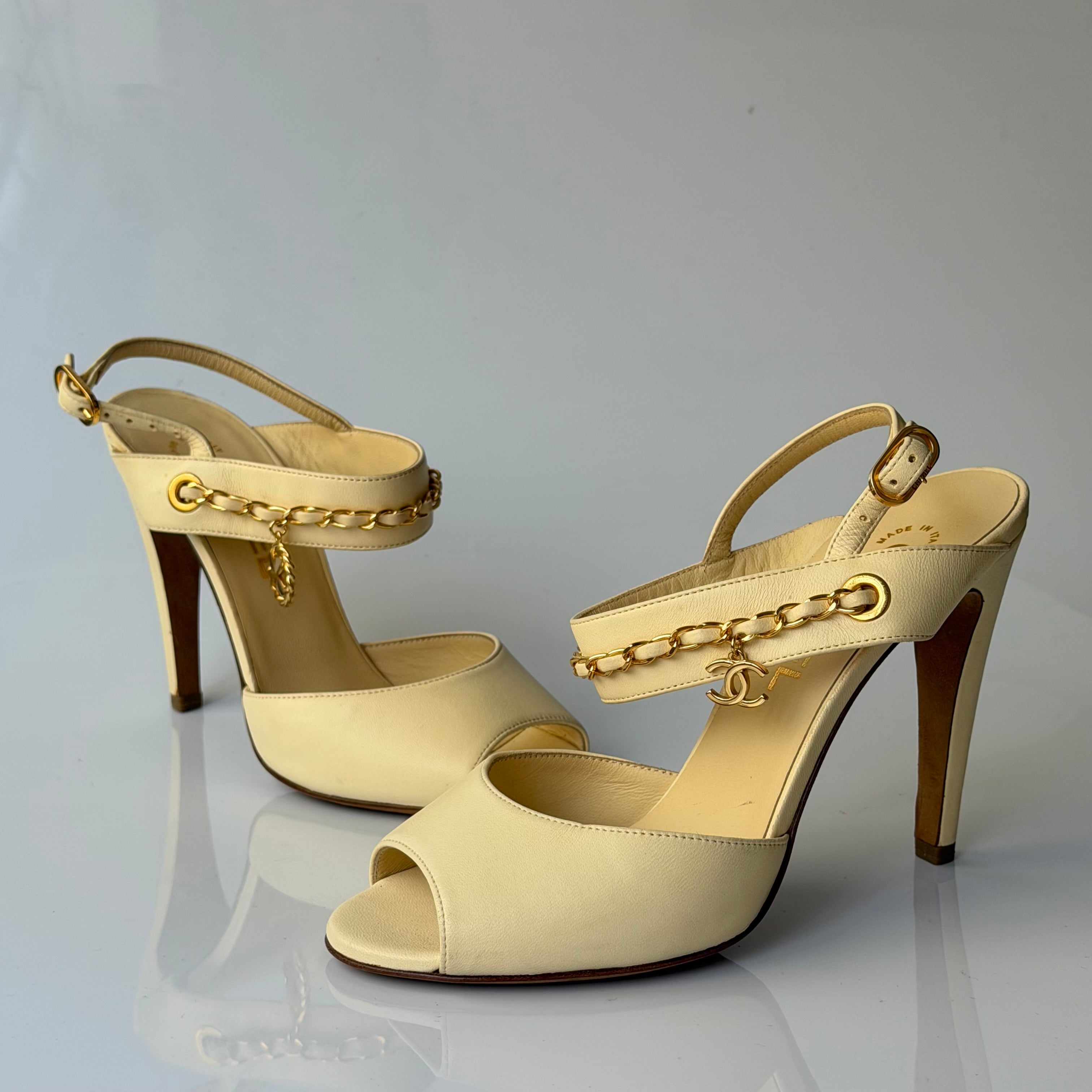 Chanel Charms Logo Sandals