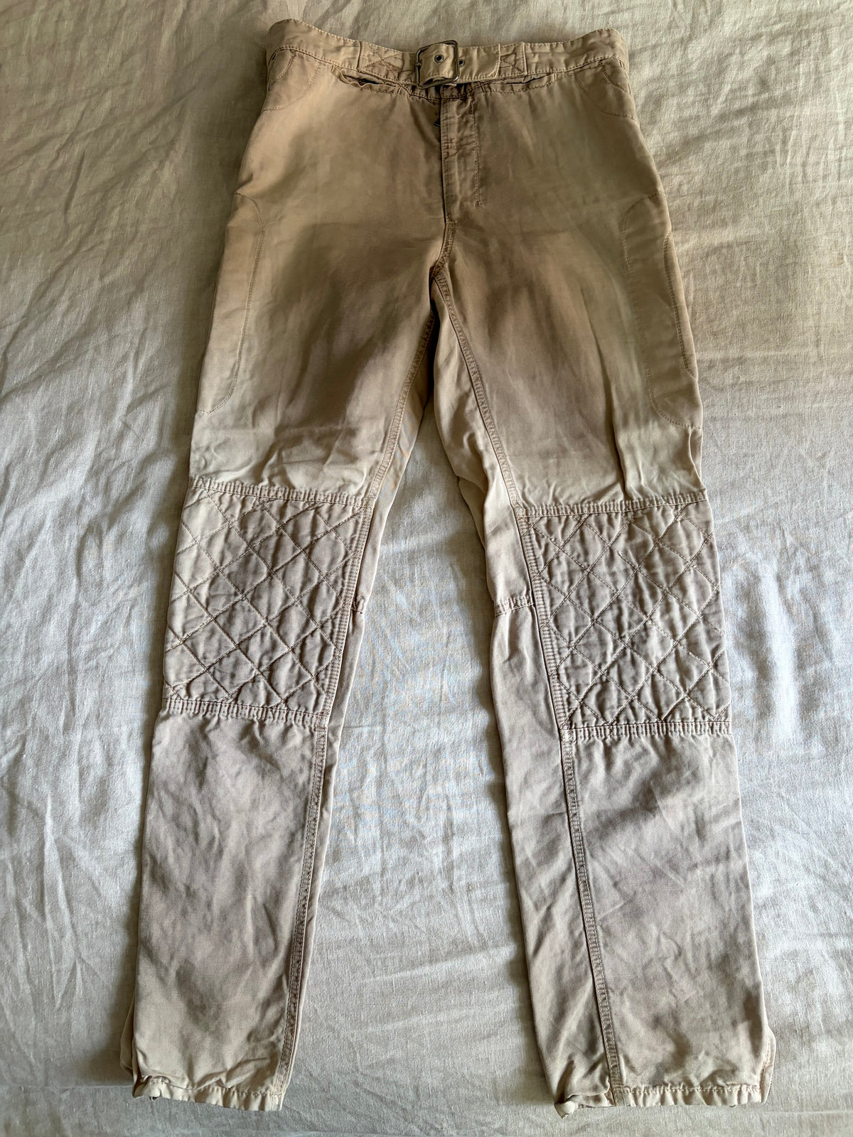 Prada Padded Matelasse Biker Pants