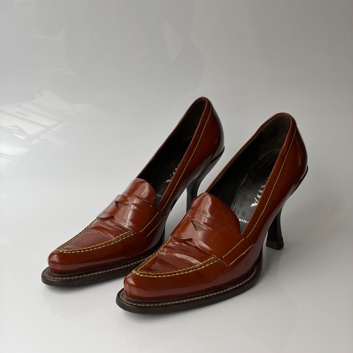 Prada Penny Loafer Pumps