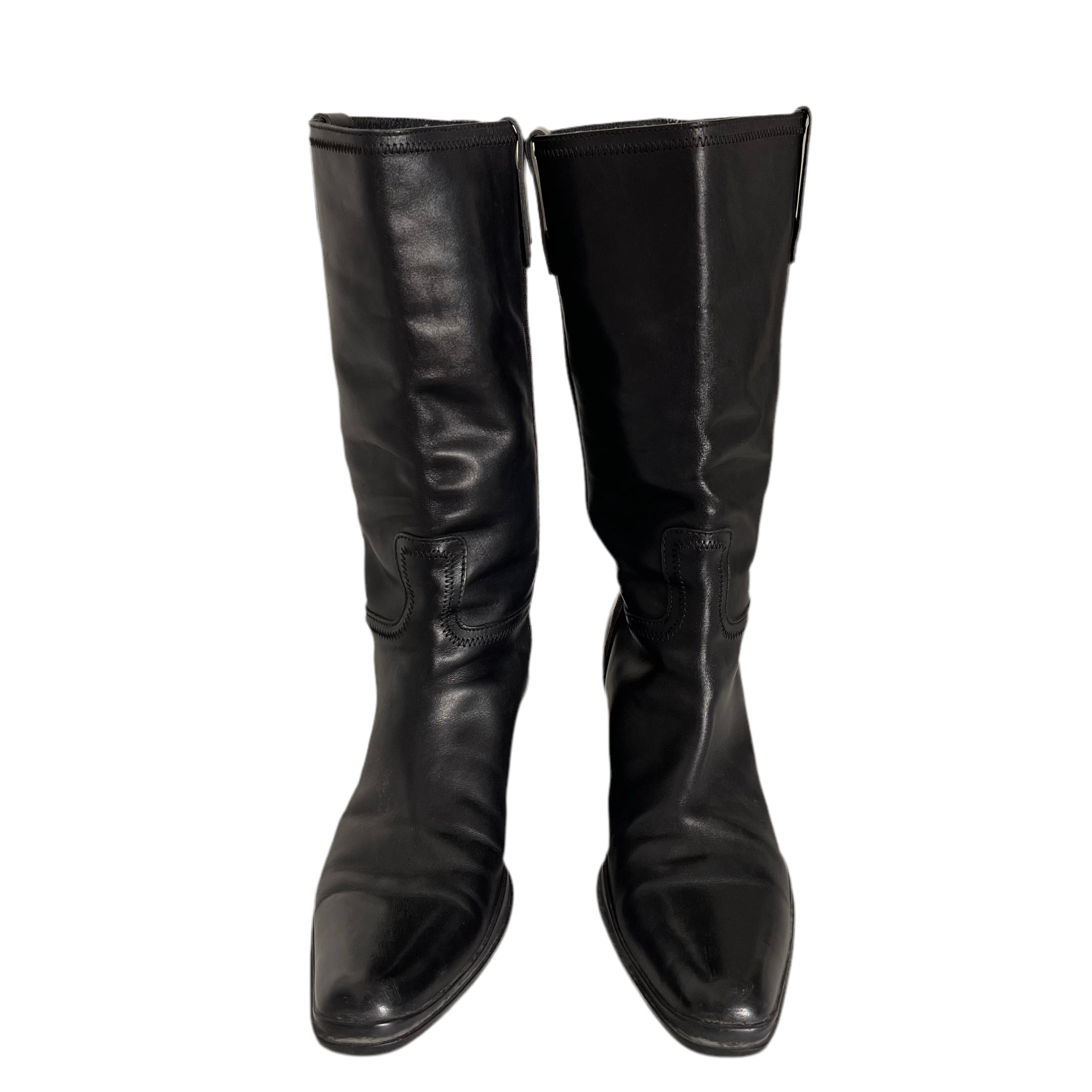 Prada Western Leather Boots