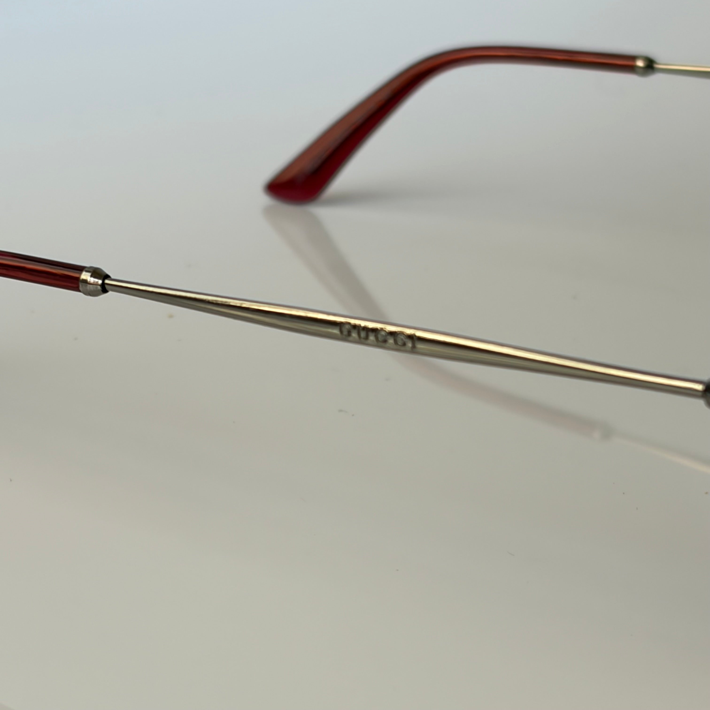 Gucci Bamboo Aviator Red Sunglasses by Tom Ford