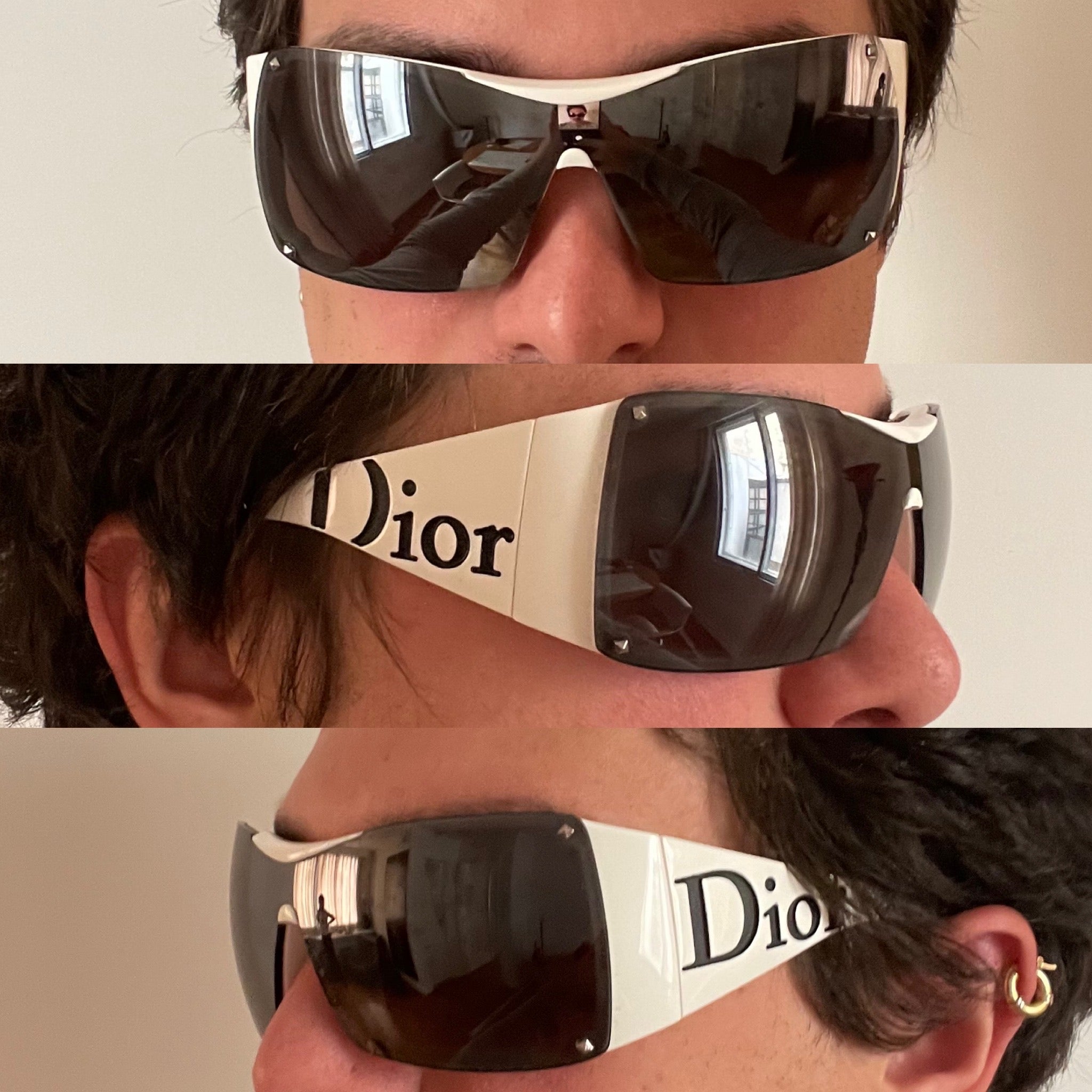 Christian Dior Overshine 2 White Sunglasses