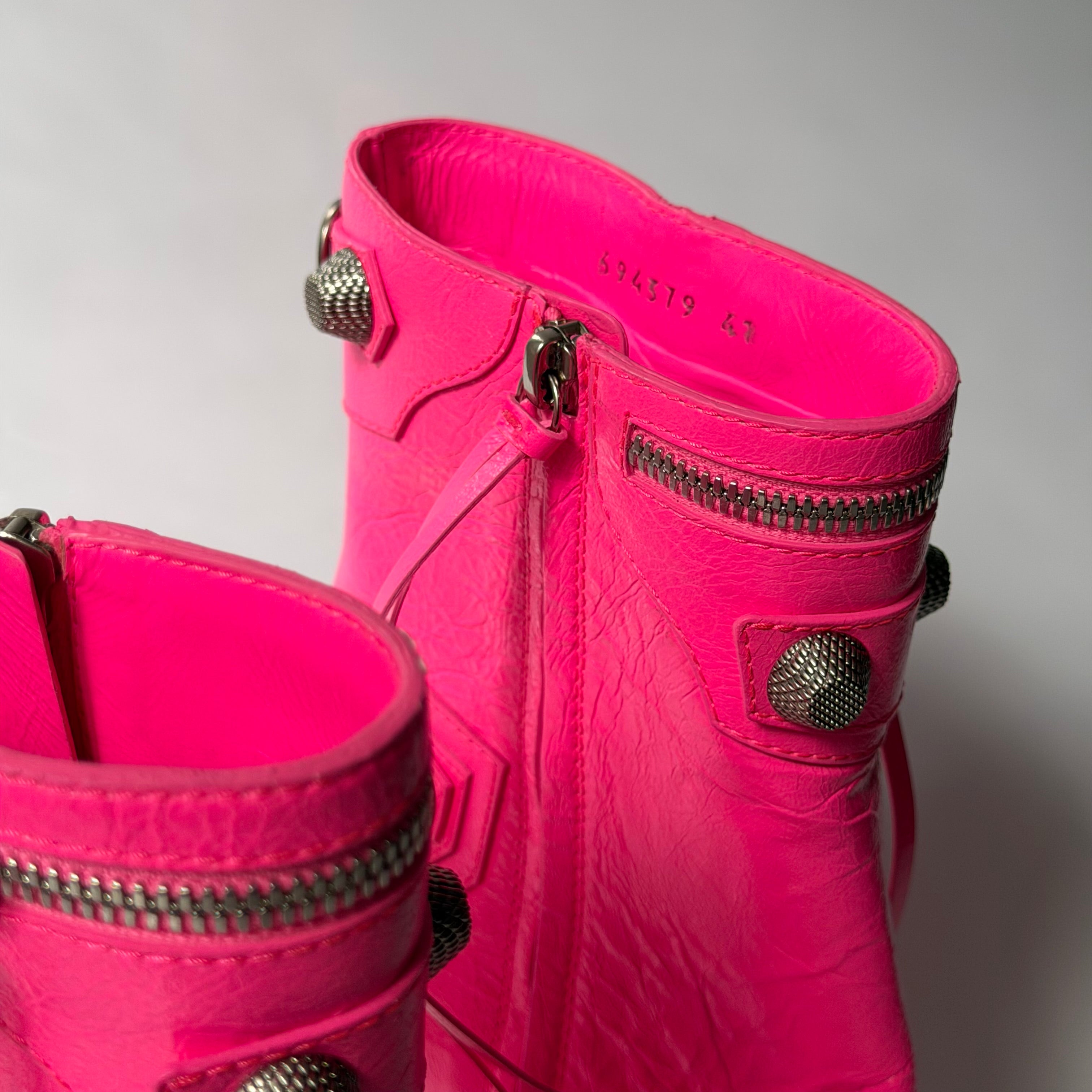 Balenciaga Cagole Pink Boots