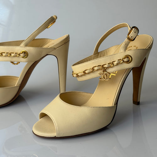 Chanel Charms Logo Heels