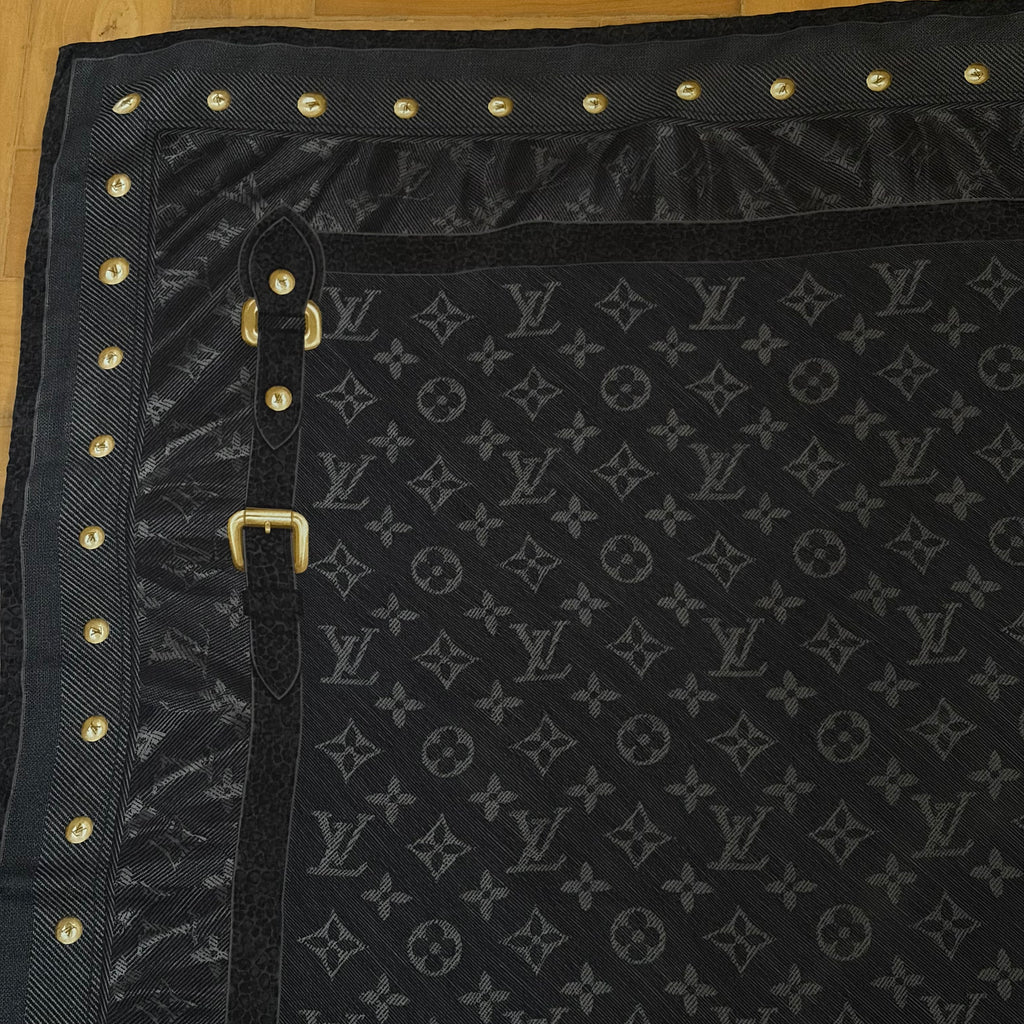 Louis Vuitton Denim Silk Scarf 90