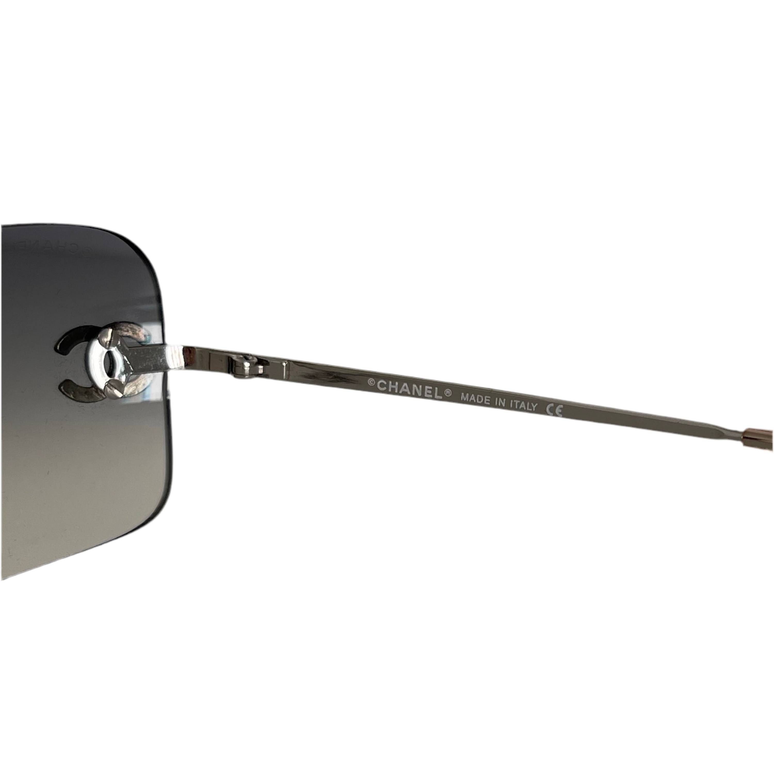 Chanel 4017-D Crystal Logo Sunglasses