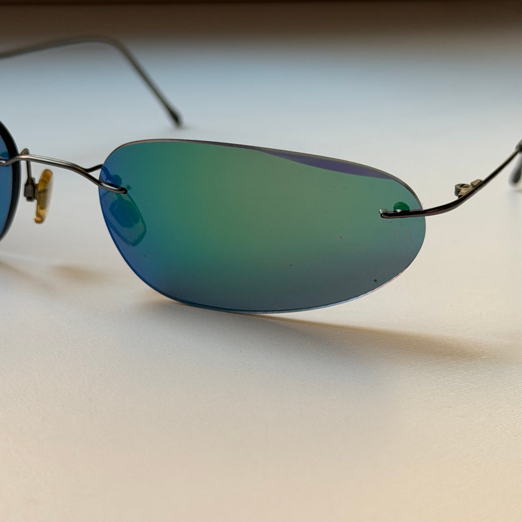 Giorgio Armani Blue Mirrored Sunglasses
