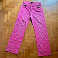 Versace S/S 2023 Cut Out Pink Pants