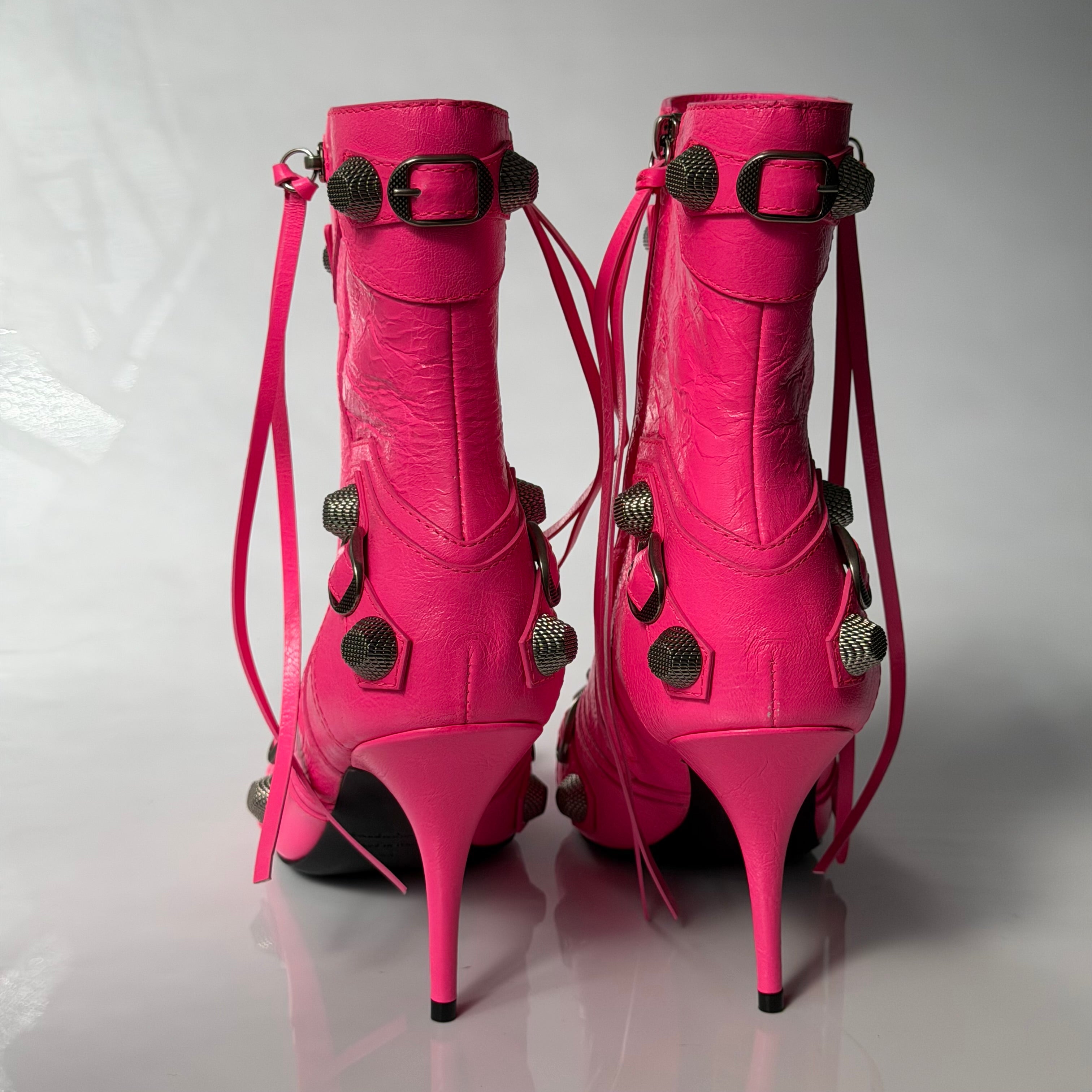 Balenciaga Cagole Pink Boots